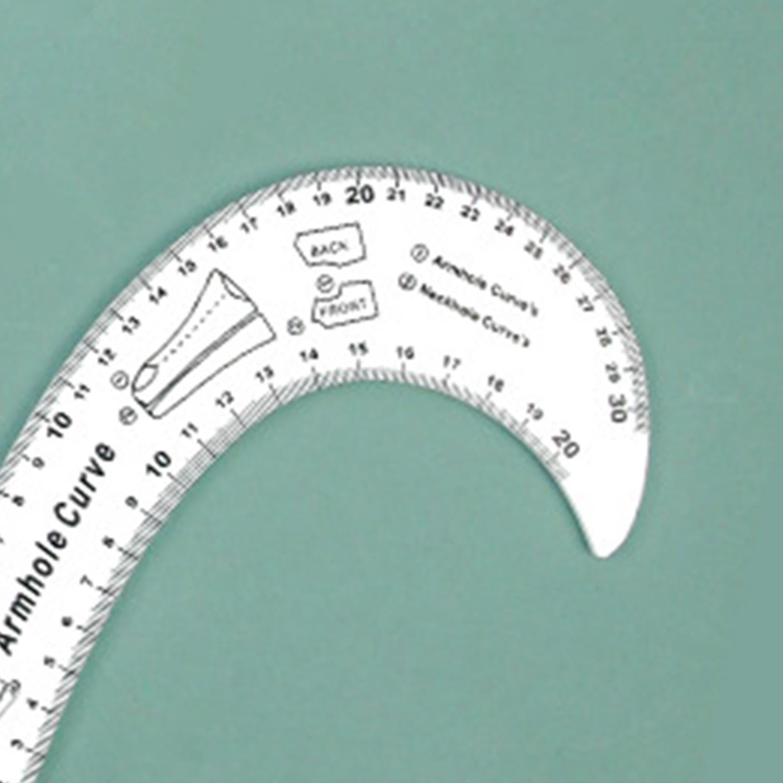 Sewing French Curve Ruler Fashion Design Pattern Making Armhole Curve