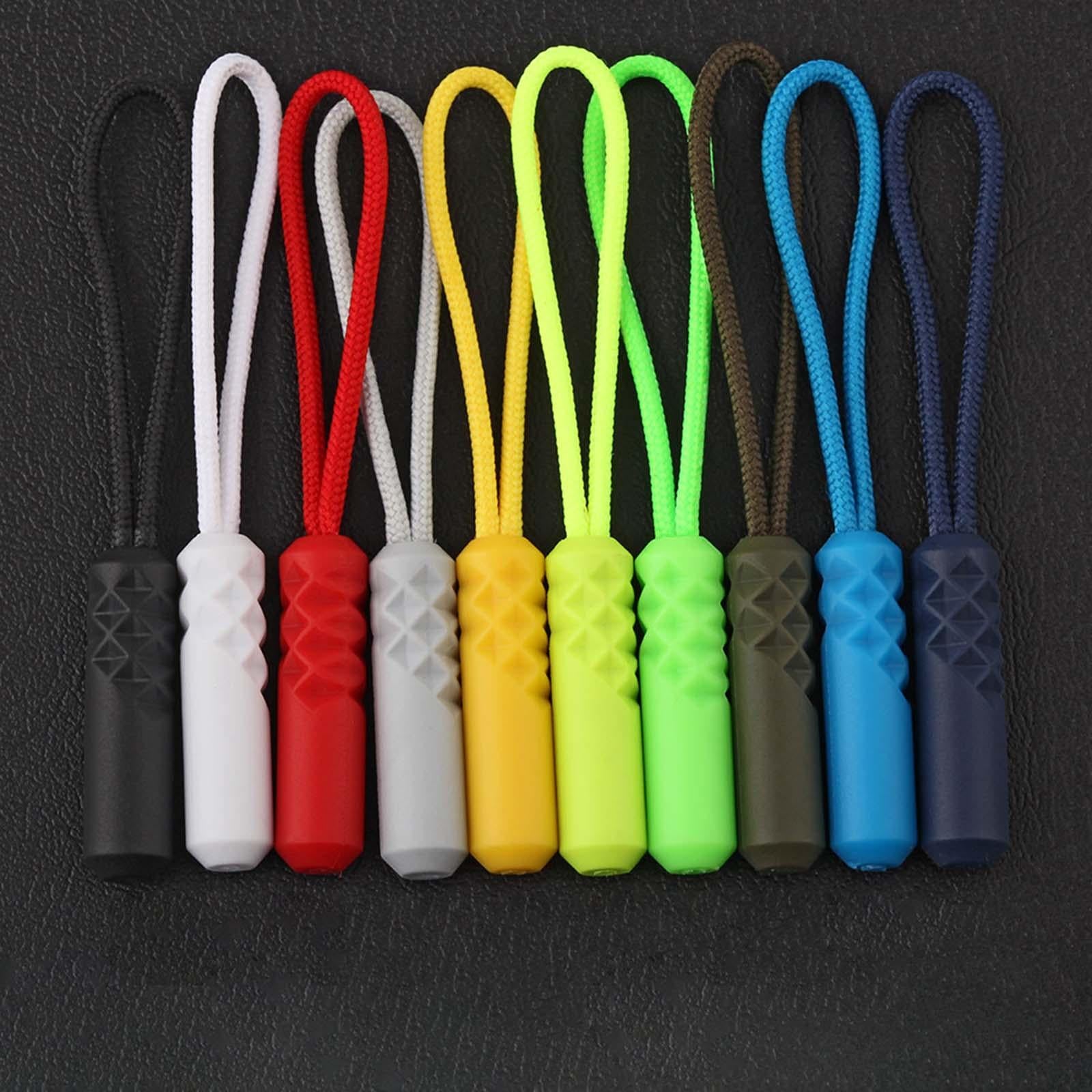 30x Zip Puller Zipper Pulls Cord Fastener Slider Backpack Jacket Replacement