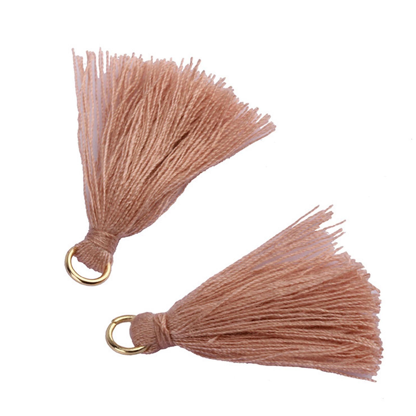 100Pcs Silky Thread Tassels Charm for Jewelry Decor Cellphone Straps Earring