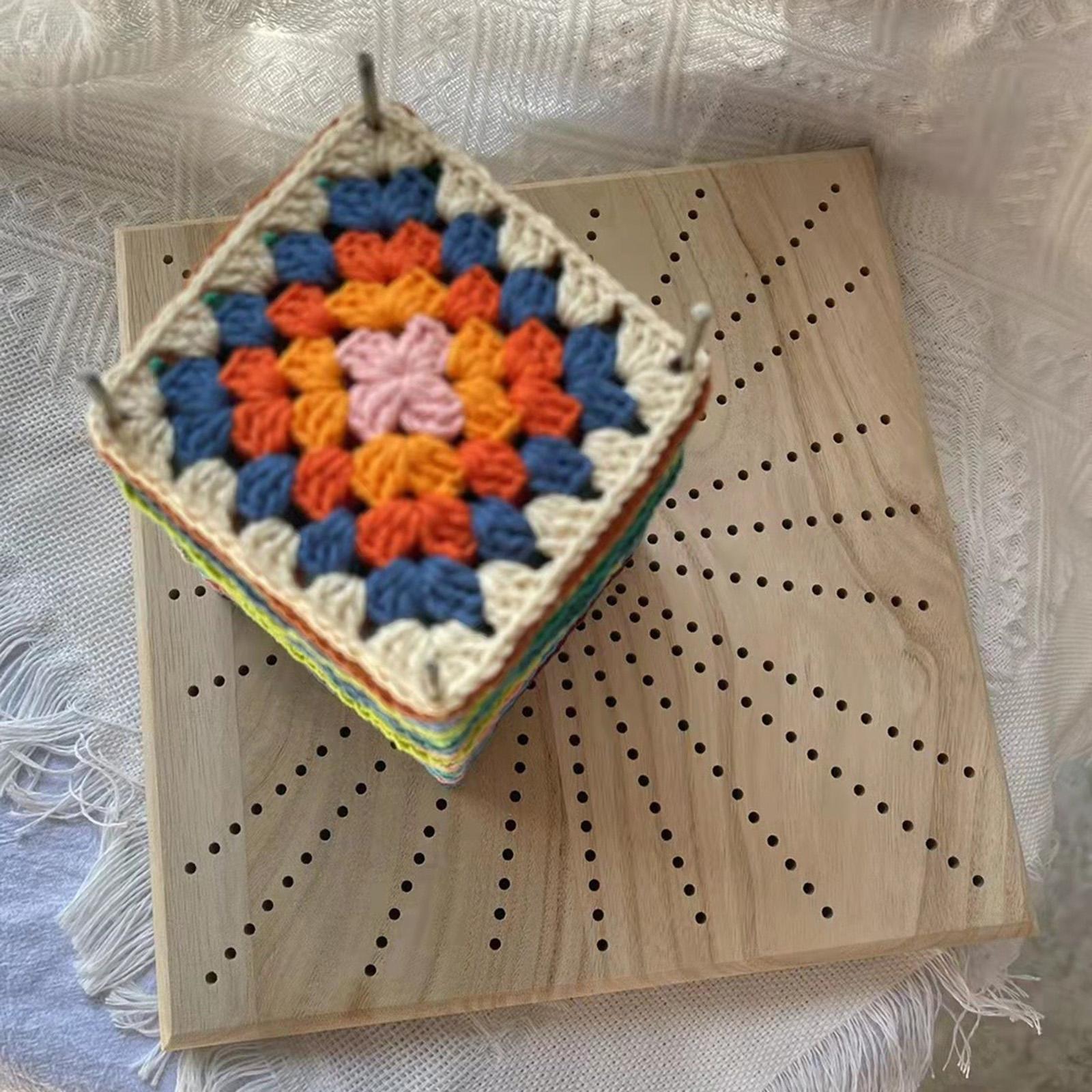 Crochet Blocking Board with 10 Pins Blocking Mat for Knitting and Crocheting