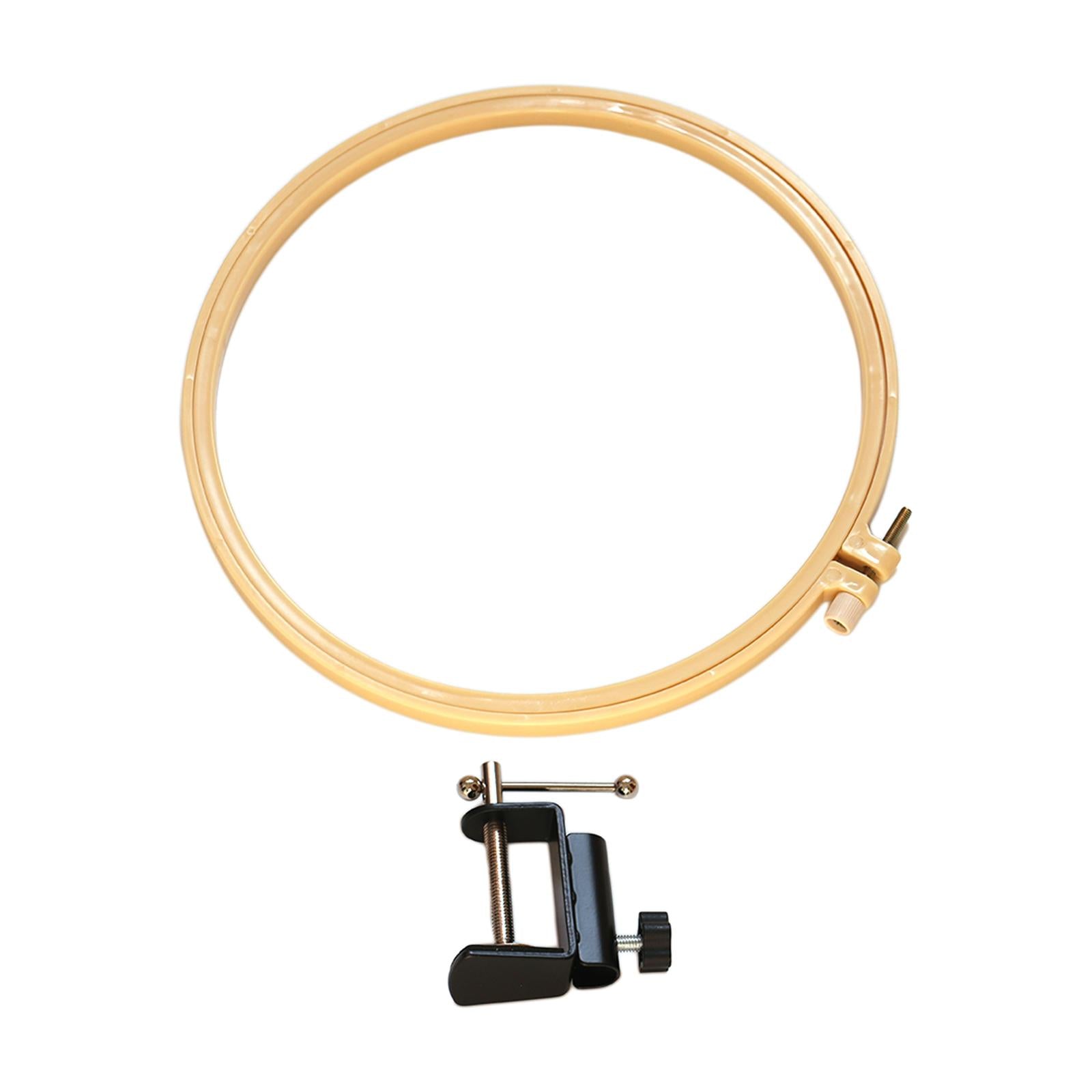 Plastic Embroidery Hoop Spring Tension Sewing Needlework Circle Reusable Inner Diameter 18cm