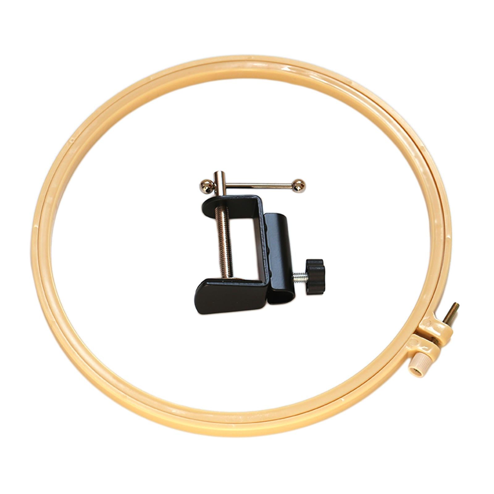 Plastic Embroidery Hoop Spring Tension Sewing Needlework Circle Reusable Inner Diameter 18cm