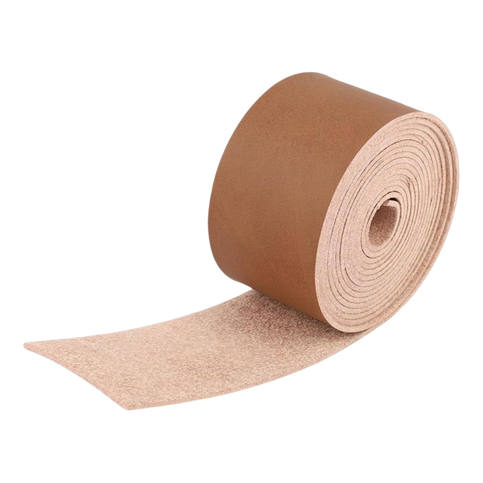 2M Leather Strips & Straps Belt Bag Decor 50 mm Wide for Clothing Watch Brown