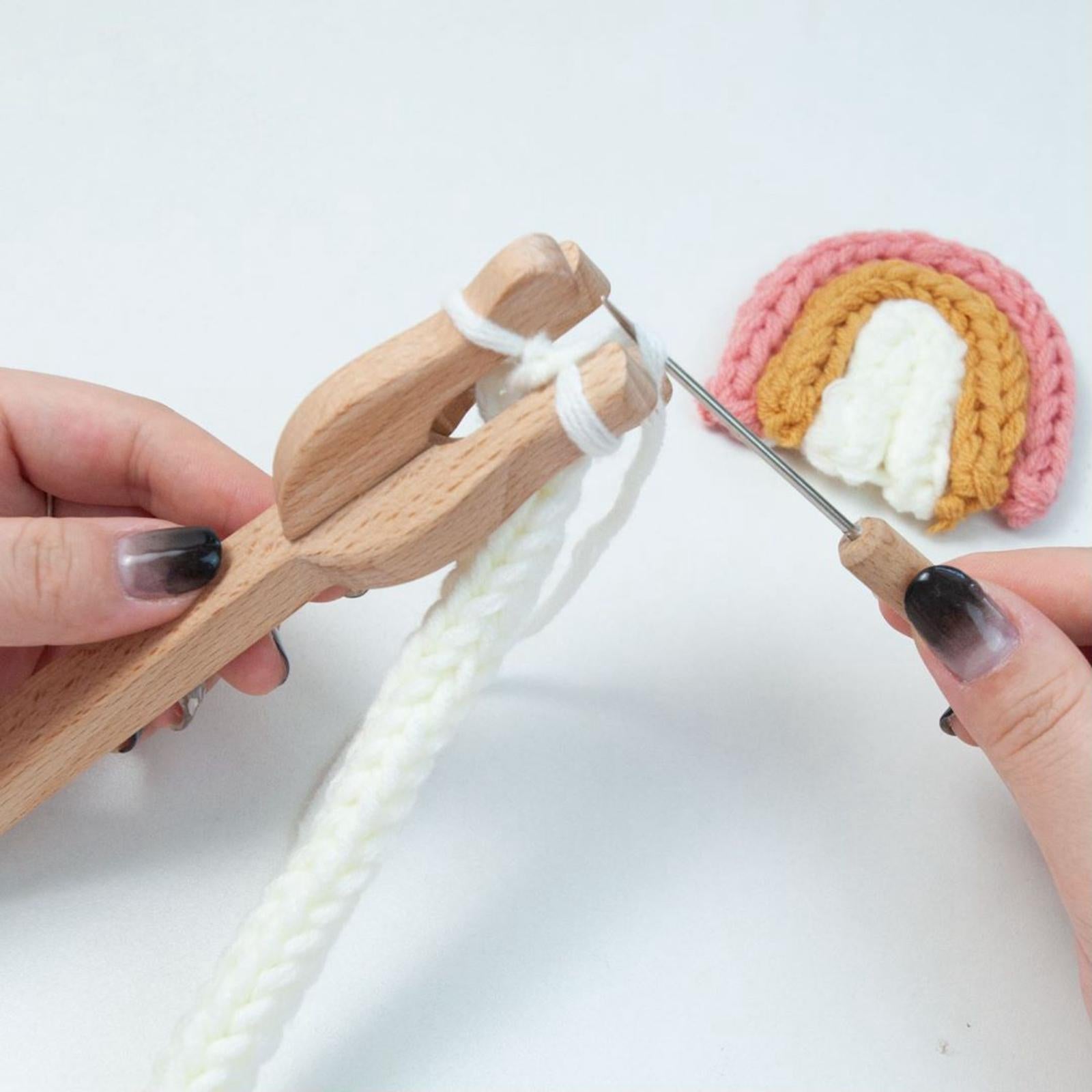 Looming Kit Handle Wooden Household Ancient Collapsible Beading Knitting