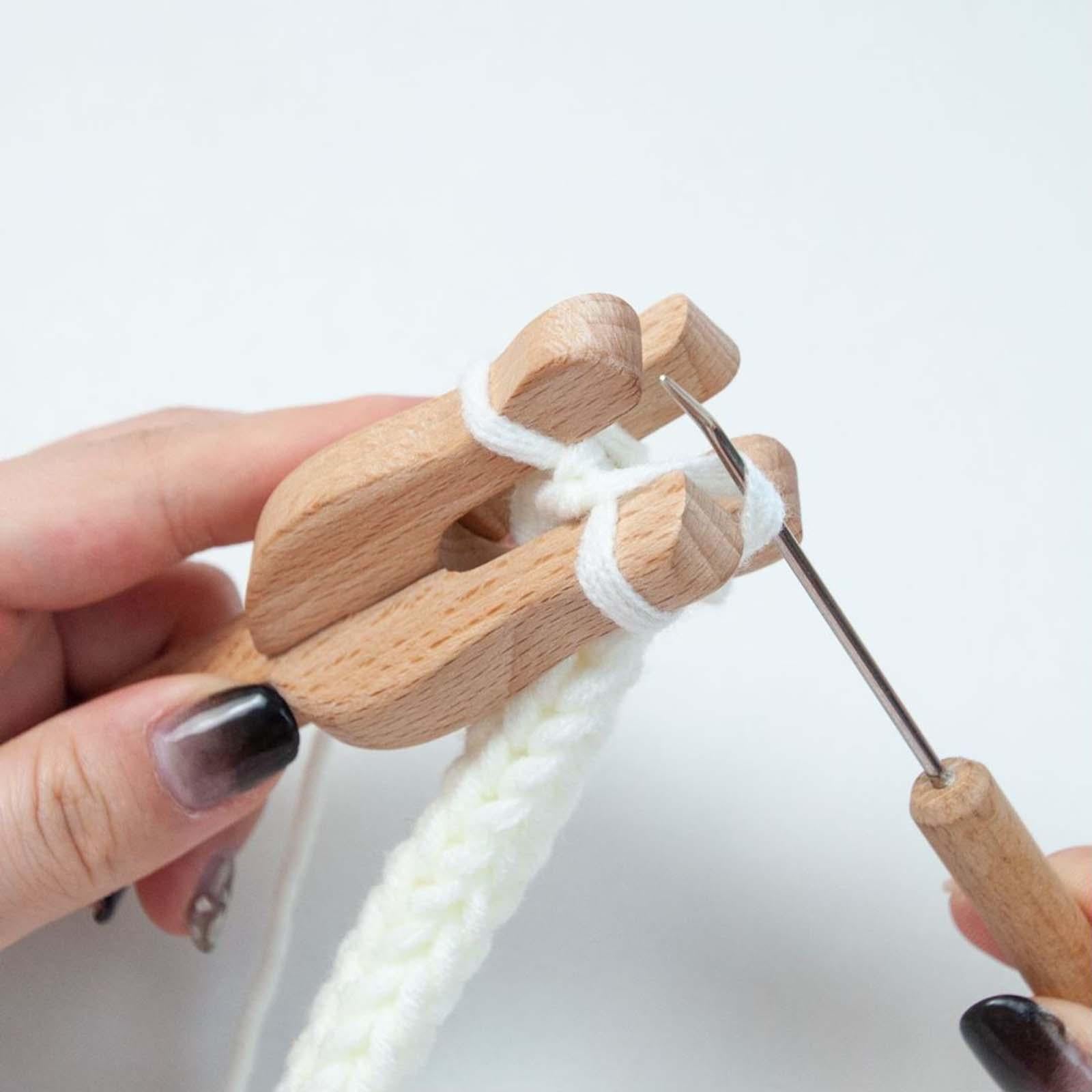 Knitting Fork Kit Knitting Fork Braiding Tool W/ Needle Braid for Knitters