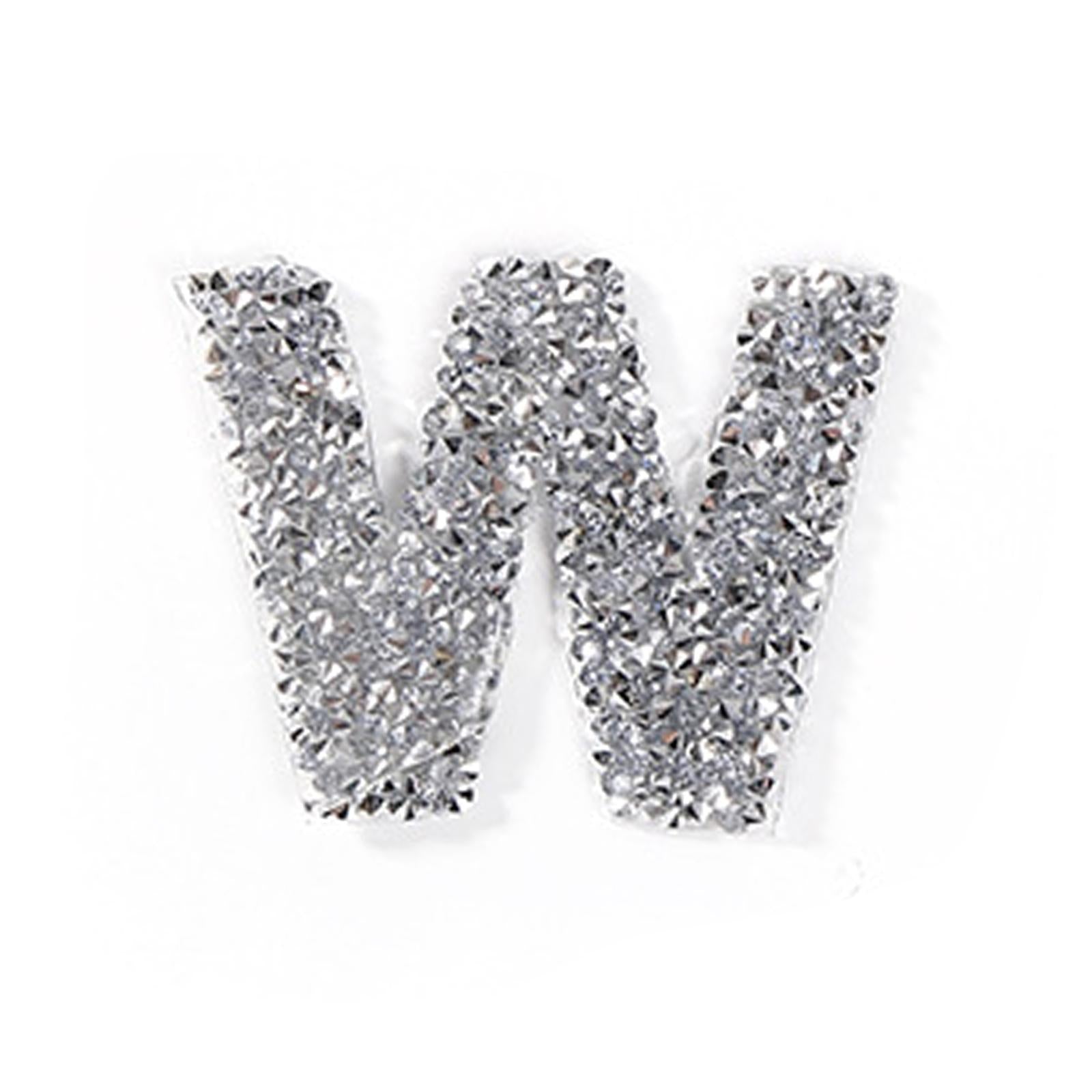Iron On Letters Patches Alphabet Appliques for DIY Accessories Jackets Silver