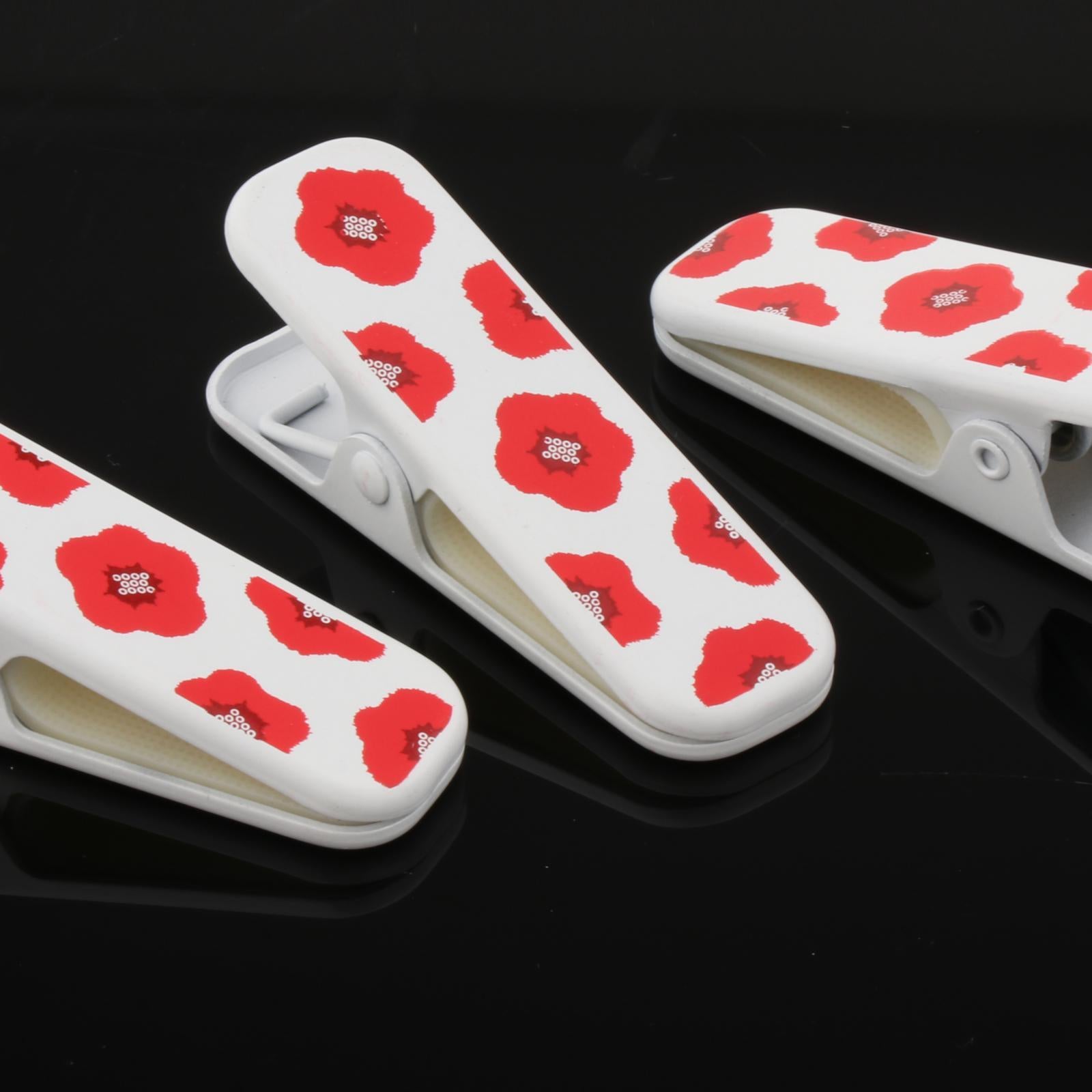 3Pcs Kimono Dressing Clips for Kimono Hobbyists Clothing Clips Red
