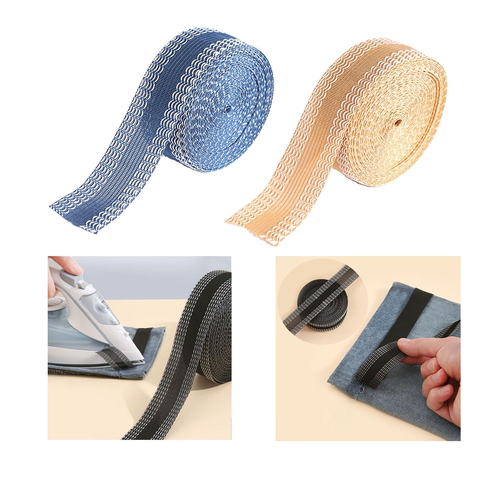 Pant Mouth Paste Adhesive Iron On Tape for Suit Pants Jeans Garment Beige