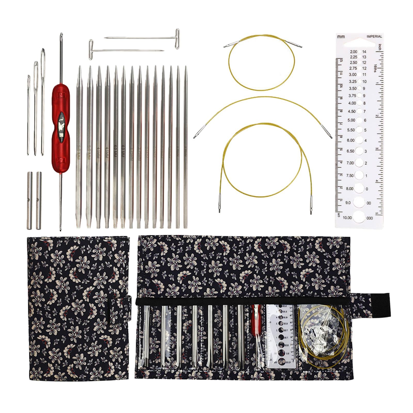 Knitting Bag Sewing Kit Sewing Needle Sewing Tool Set Embroidery Thread navy