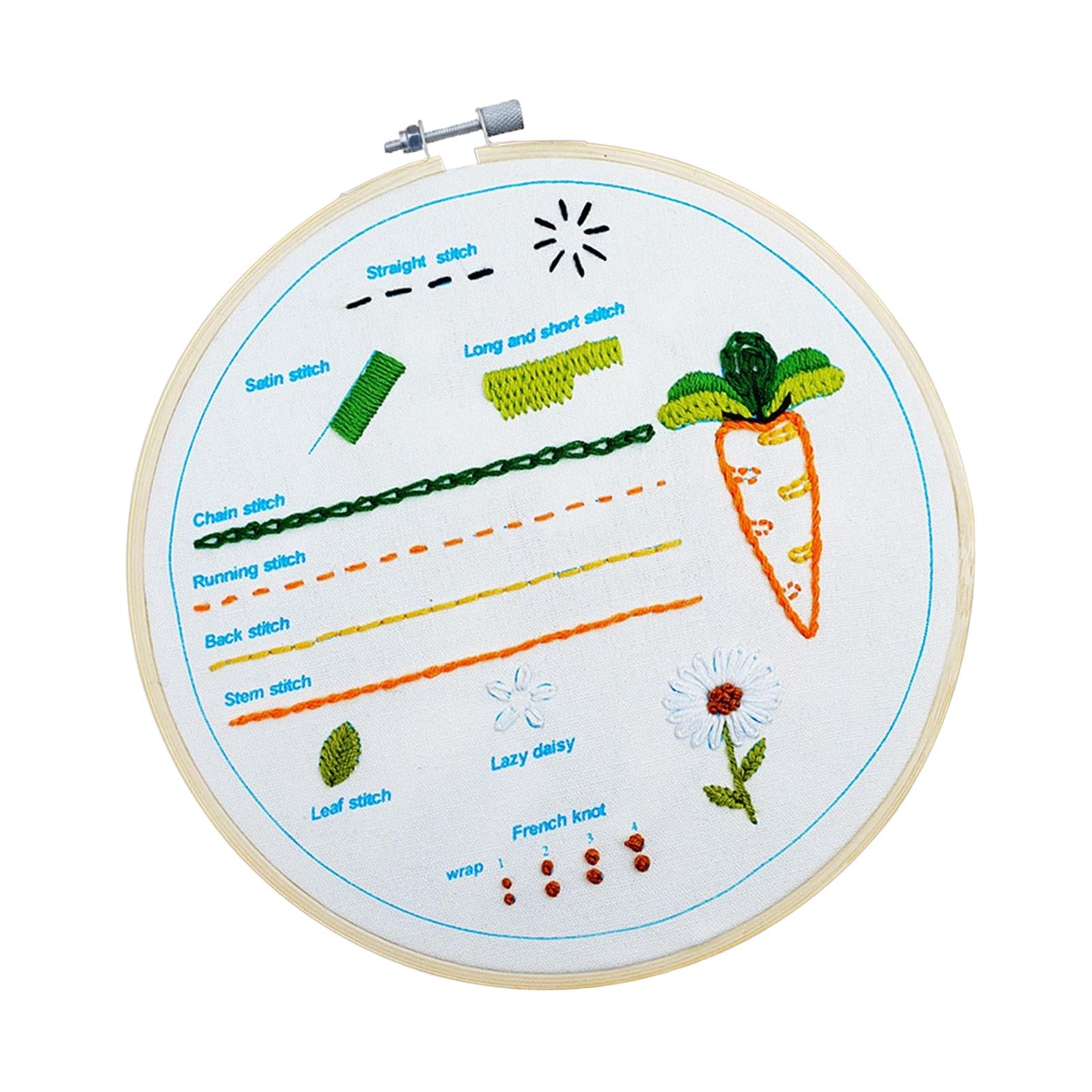 Embroidery Starter Kit Different Stitches Patterns for Adults