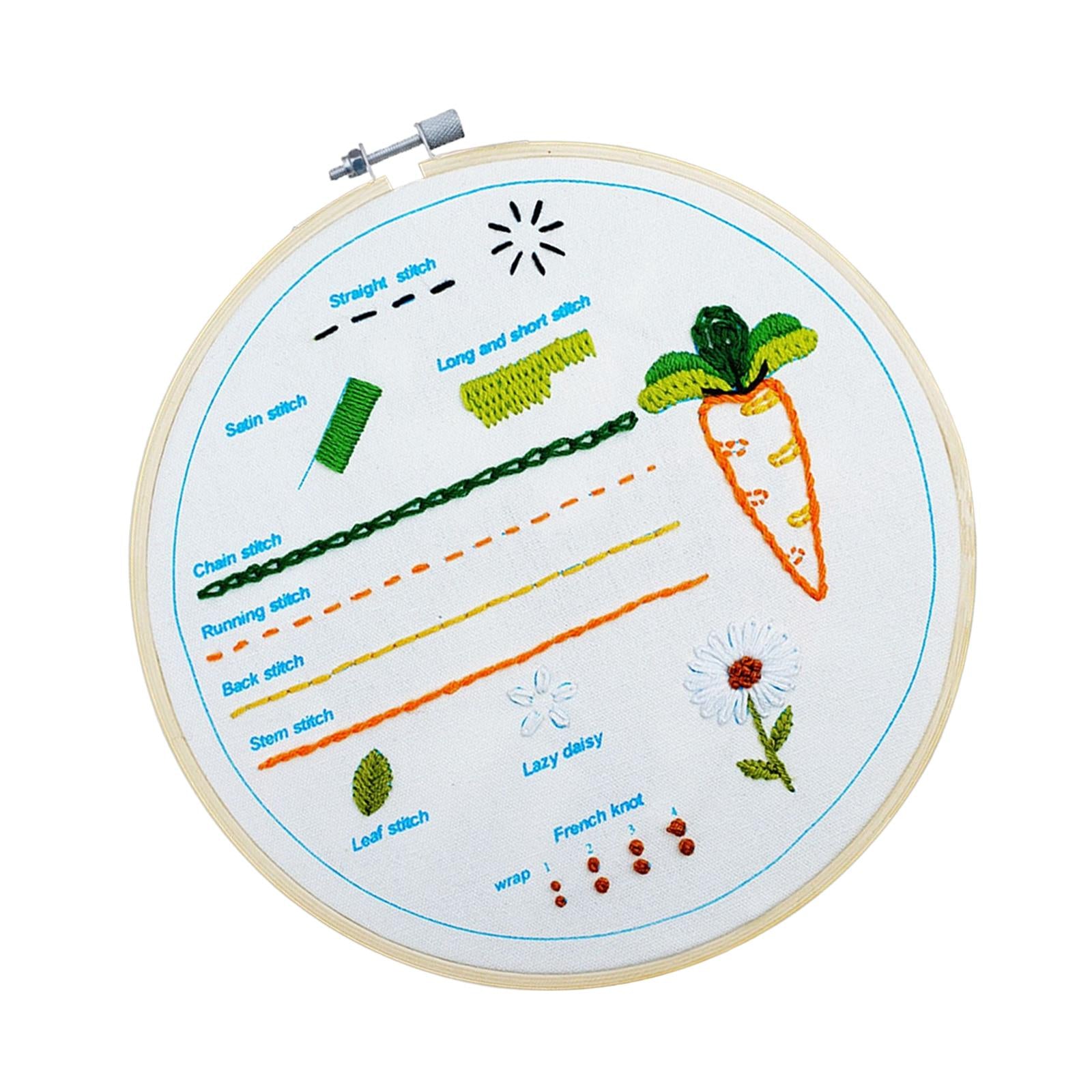 Embroidery Starter Kit Different Stitches Patterns for Adults