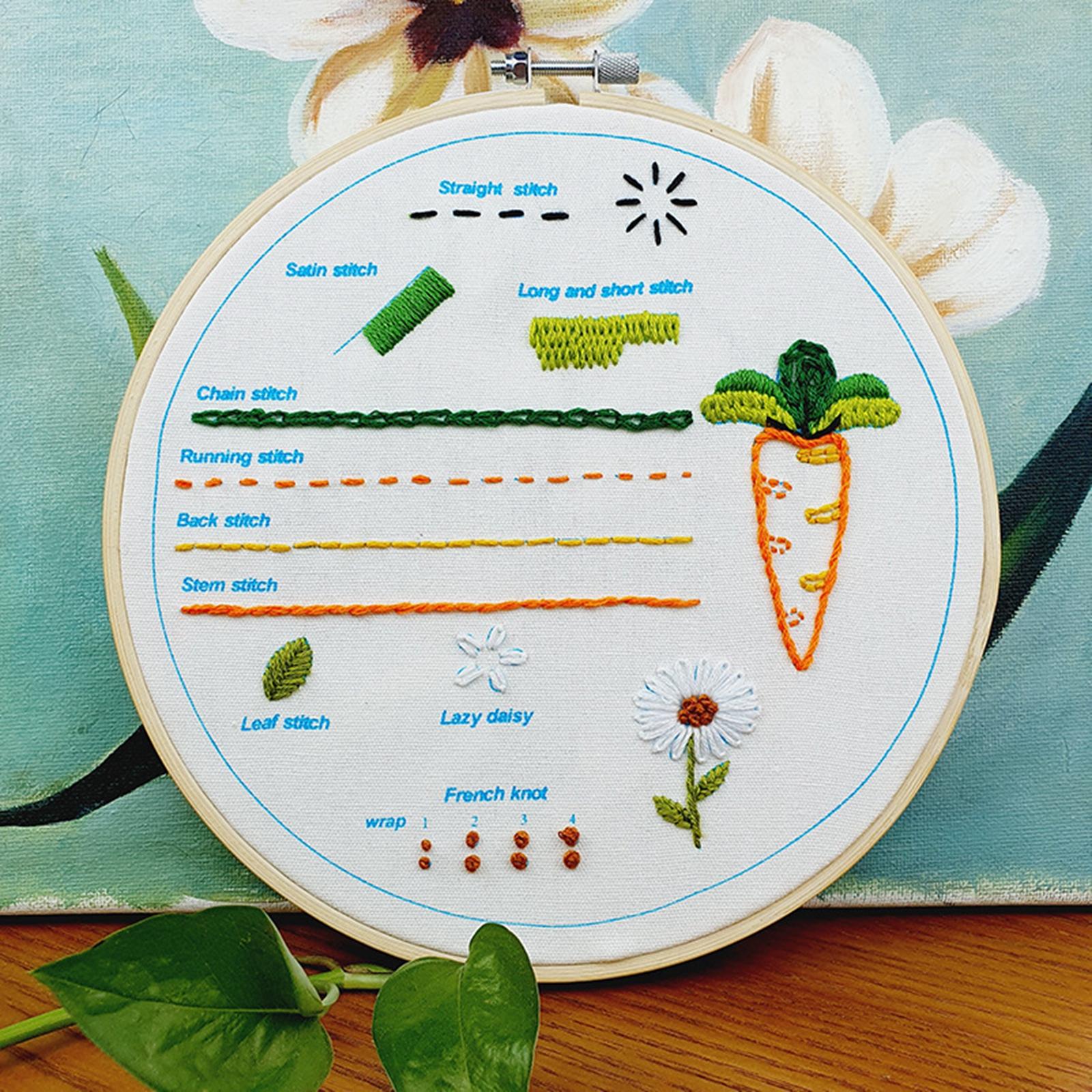 Embroidery Starter Kit Different Stitches Patterns for Adults