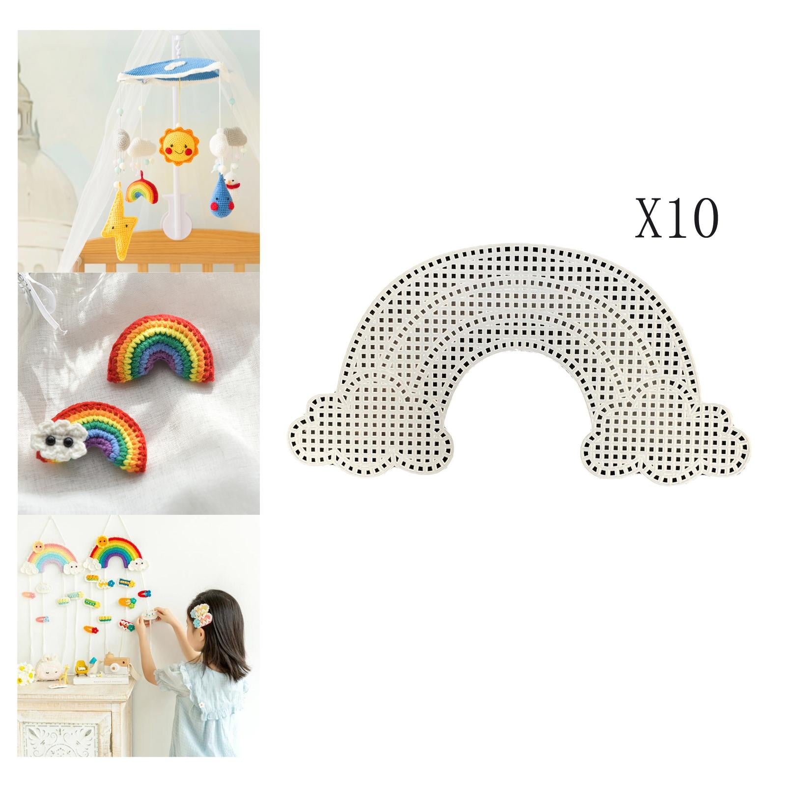 Plastic mesh Sheets Bag Making Knitting Mesh Sheets DIY Bag Tool B