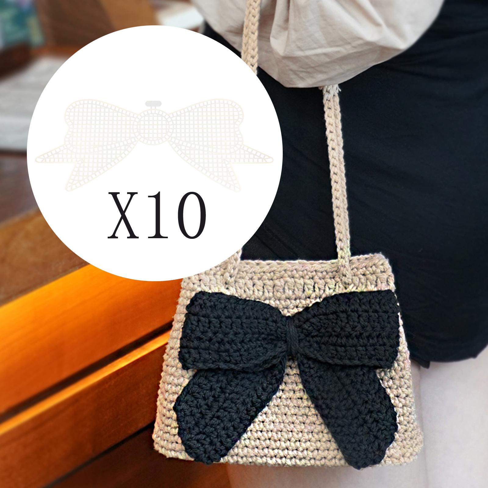 Plastic mesh Sheets Bag Making Knitting Mesh Sheets DIY Bag Tool C