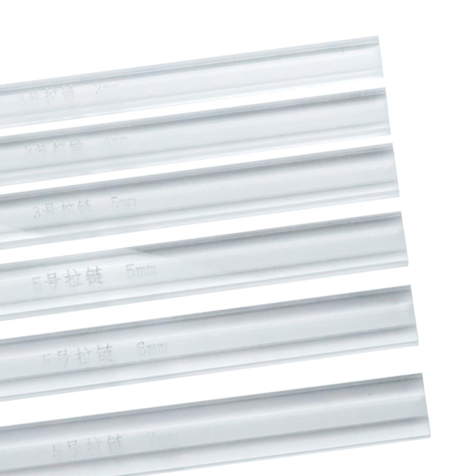 Acrylic Zipper Gluing Ruler Anti Overflow Ruler DIY Leather Craft 6 Pieces