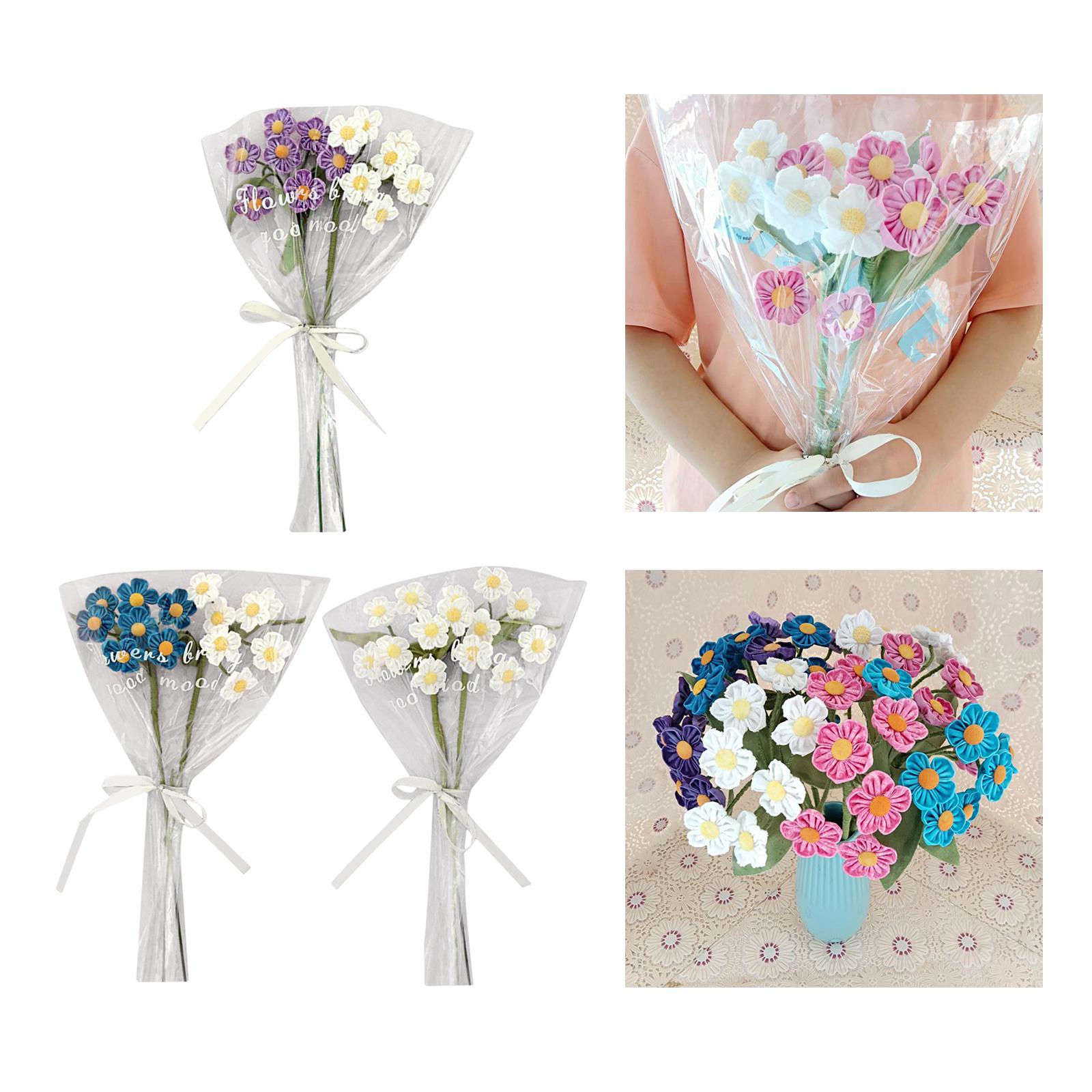 Artificial Flowers Combo Unassembled Wedding Rehearsal for Halloween Office Purple and White