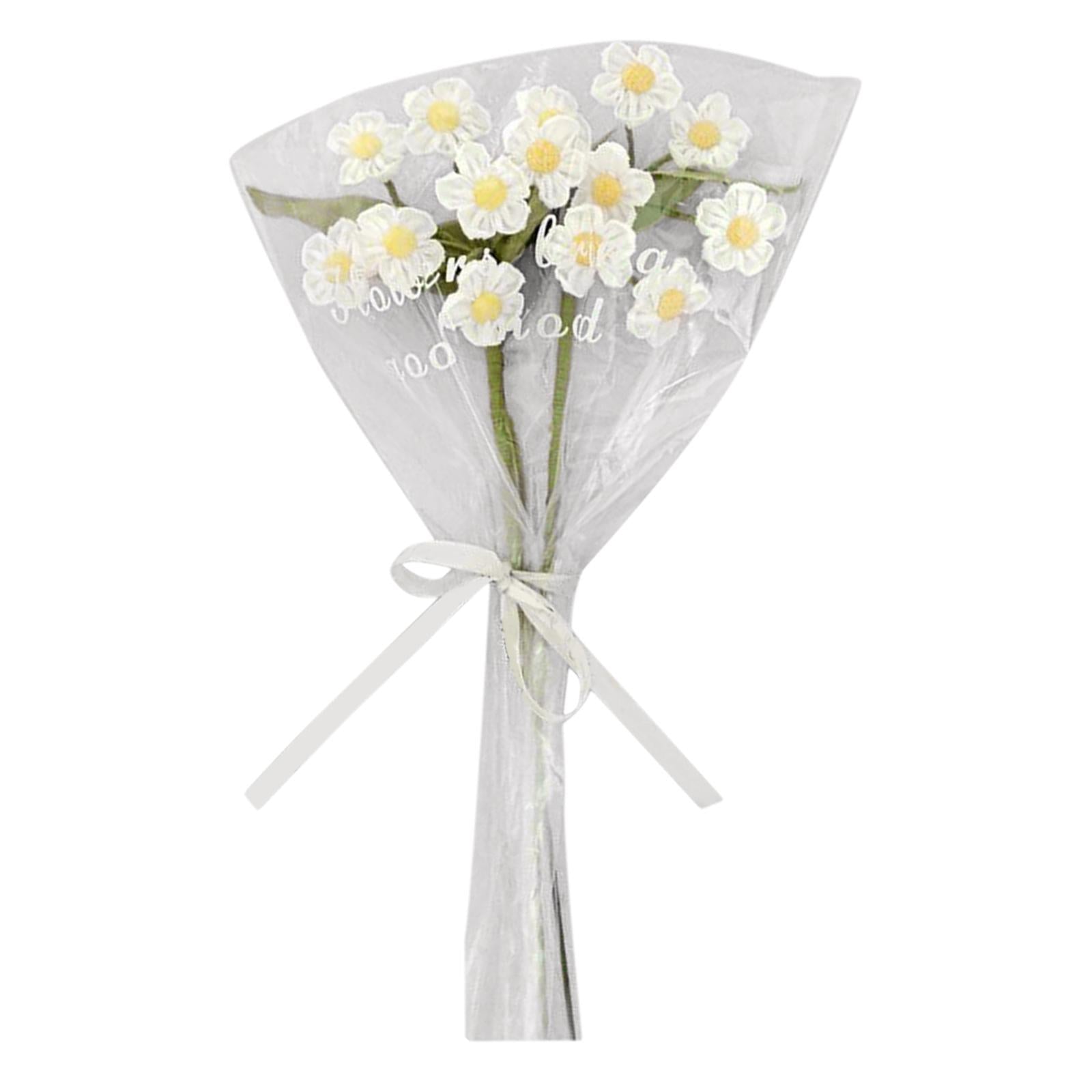 Artificial Flowers Combo Unassembled Wedding Rehearsal for Halloween Office White