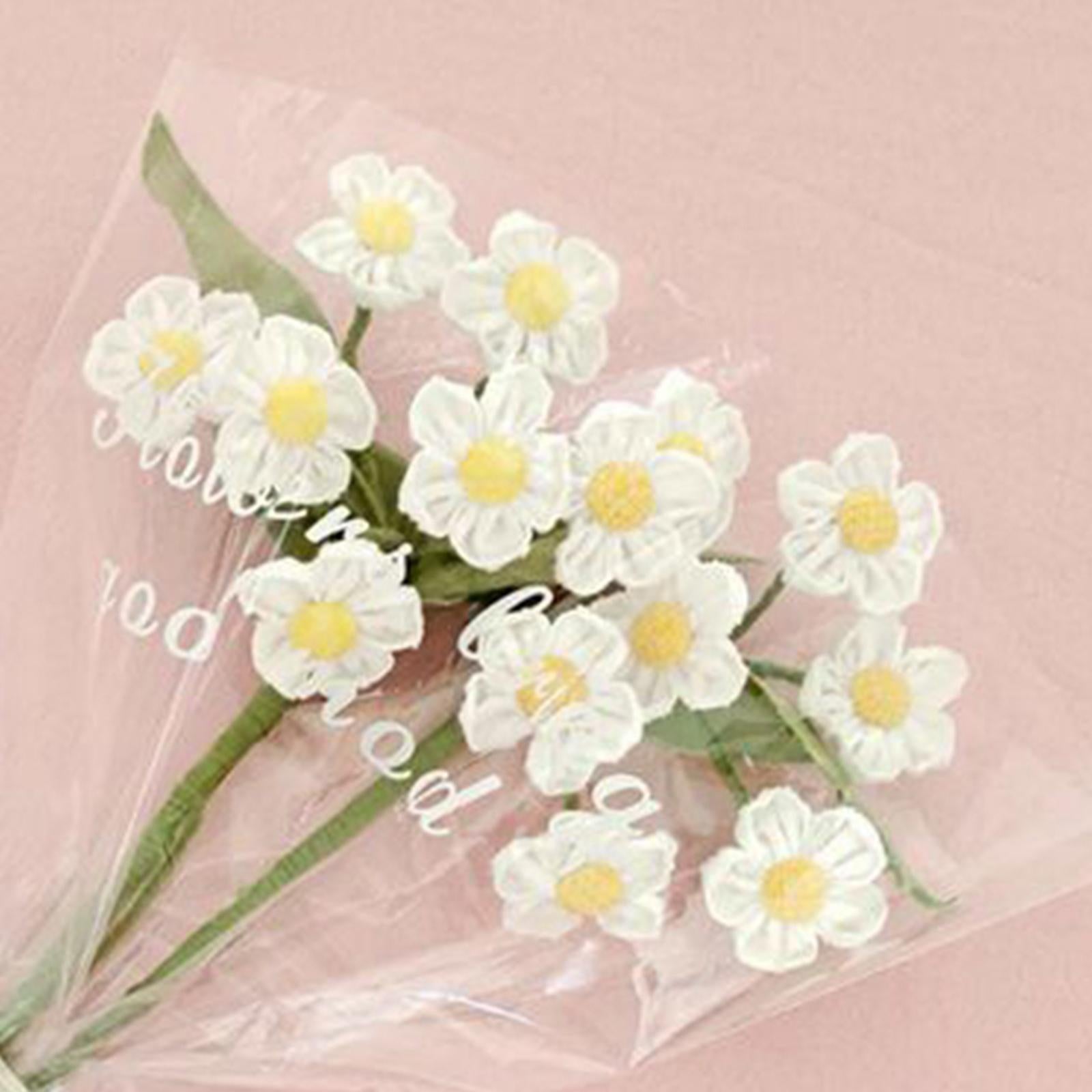 Artificial Flowers Combo Unassembled Wedding Rehearsal for Halloween Office White