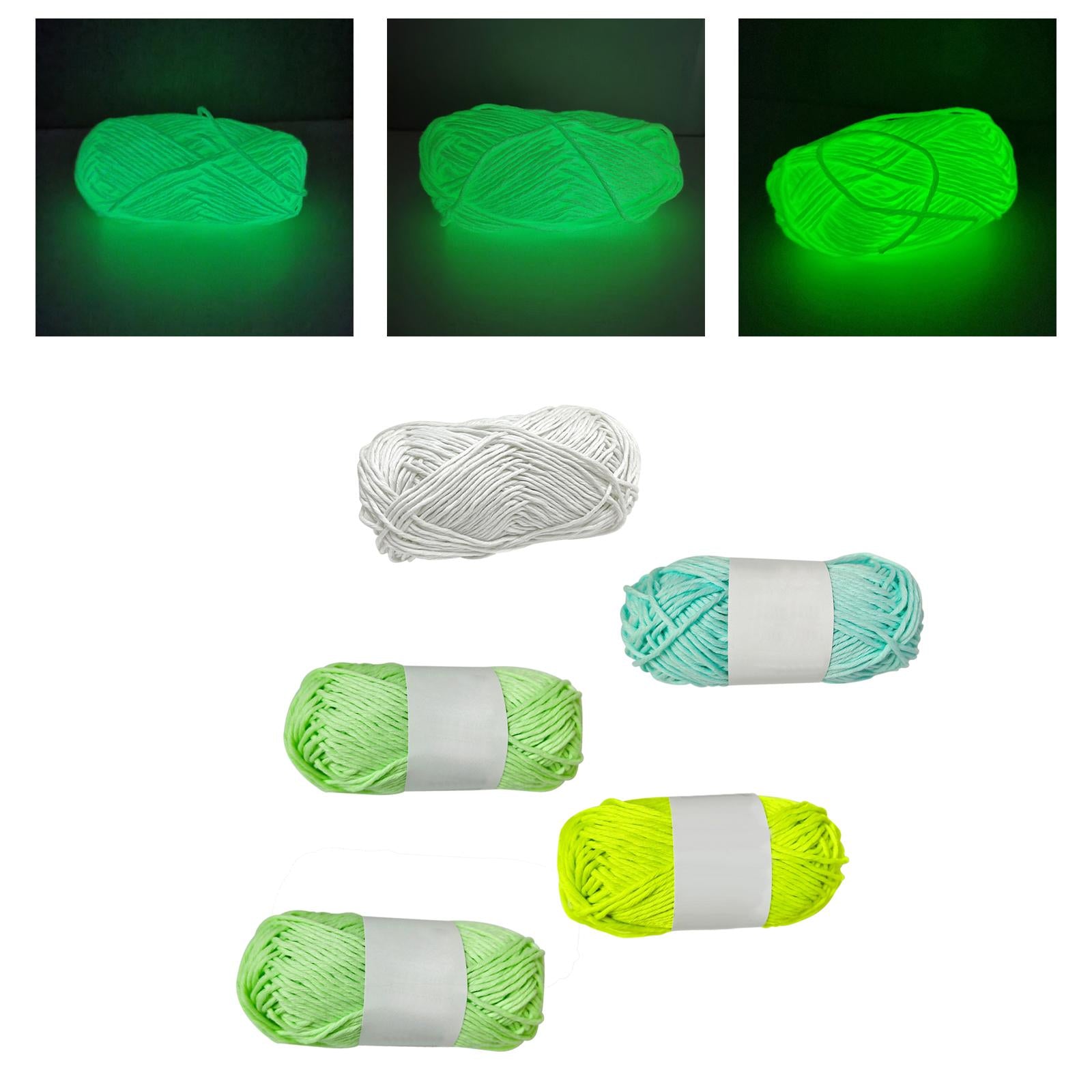 Creative Luminous Yarn DIY Weave 70Meters 2mm for Knitting Crochet Carpet White