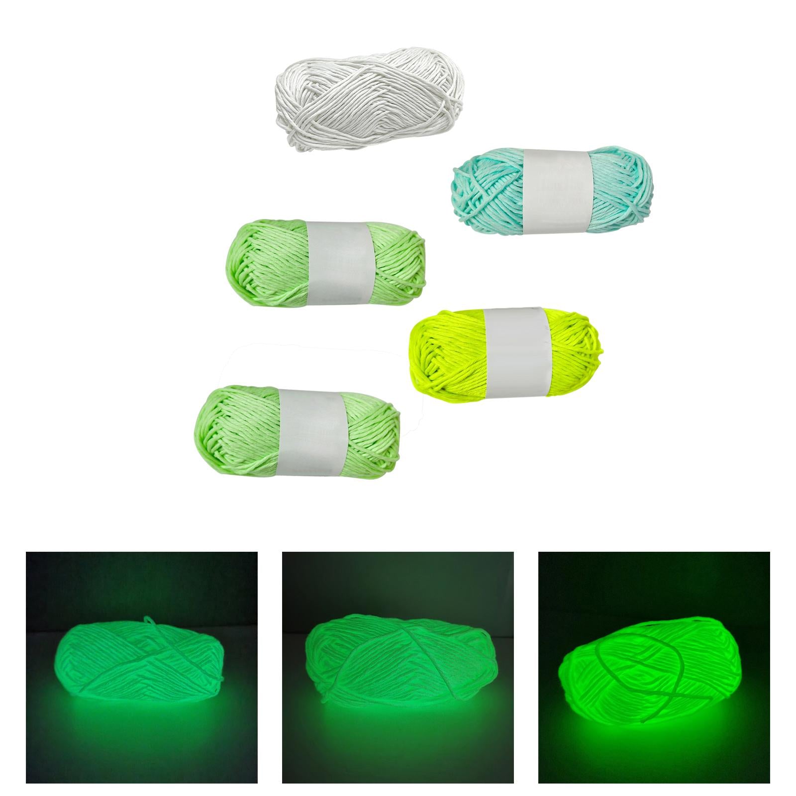 Creative Luminous Yarn DIY Weave 70Meters 2mm for Knitting Crochet Carpet White