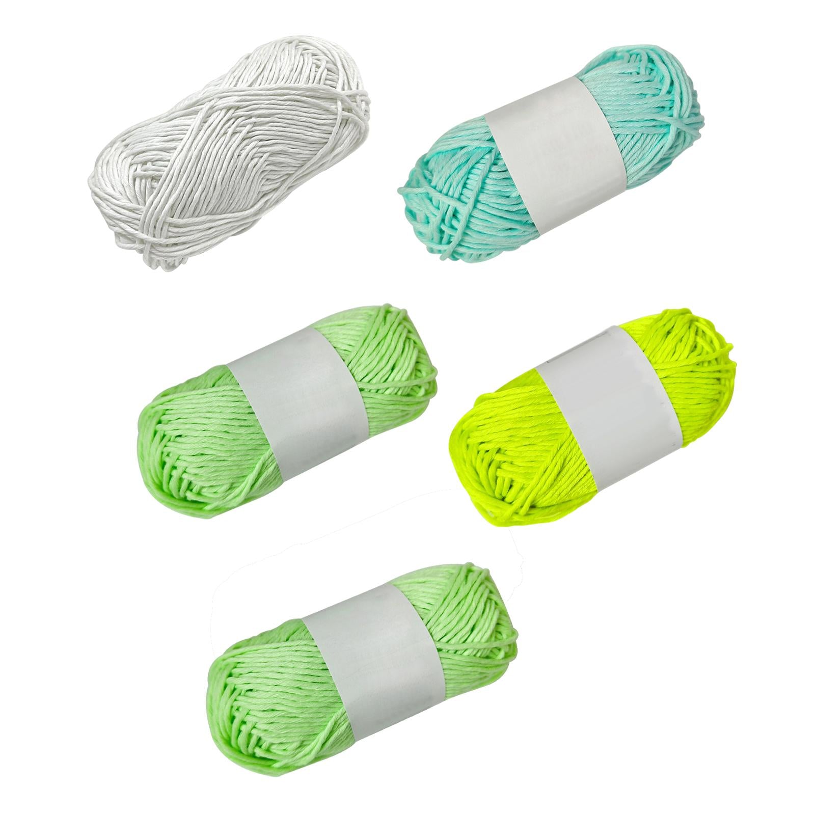Creative Luminous Yarn DIY Weave 70Meters 2mm for Knitting Crochet Carpet White