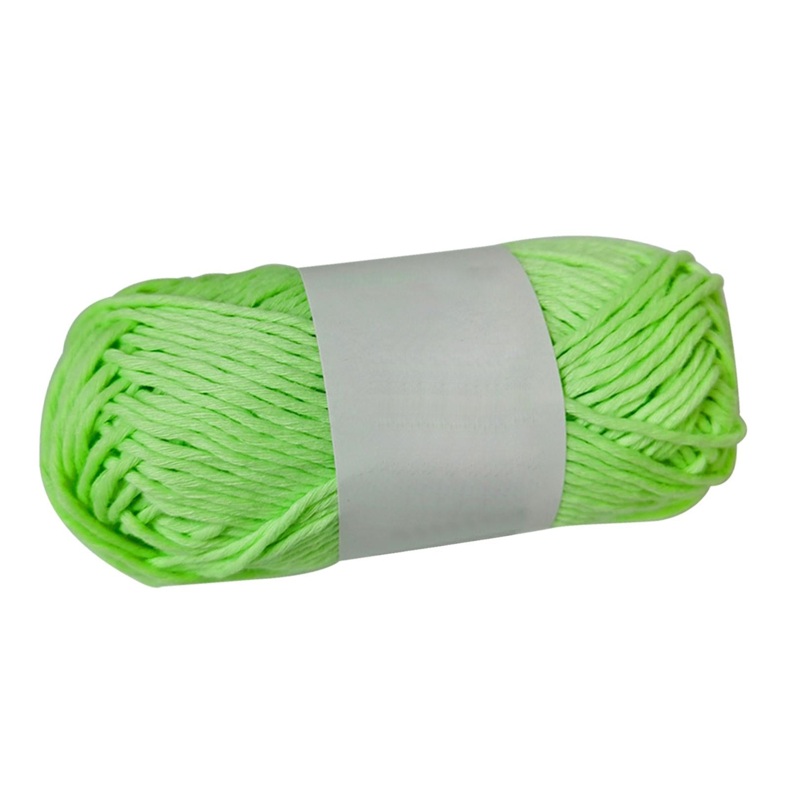 Creative Luminous Yarn DIY Weave 70Meters 2mm for Knitting Crochet Carpet Green