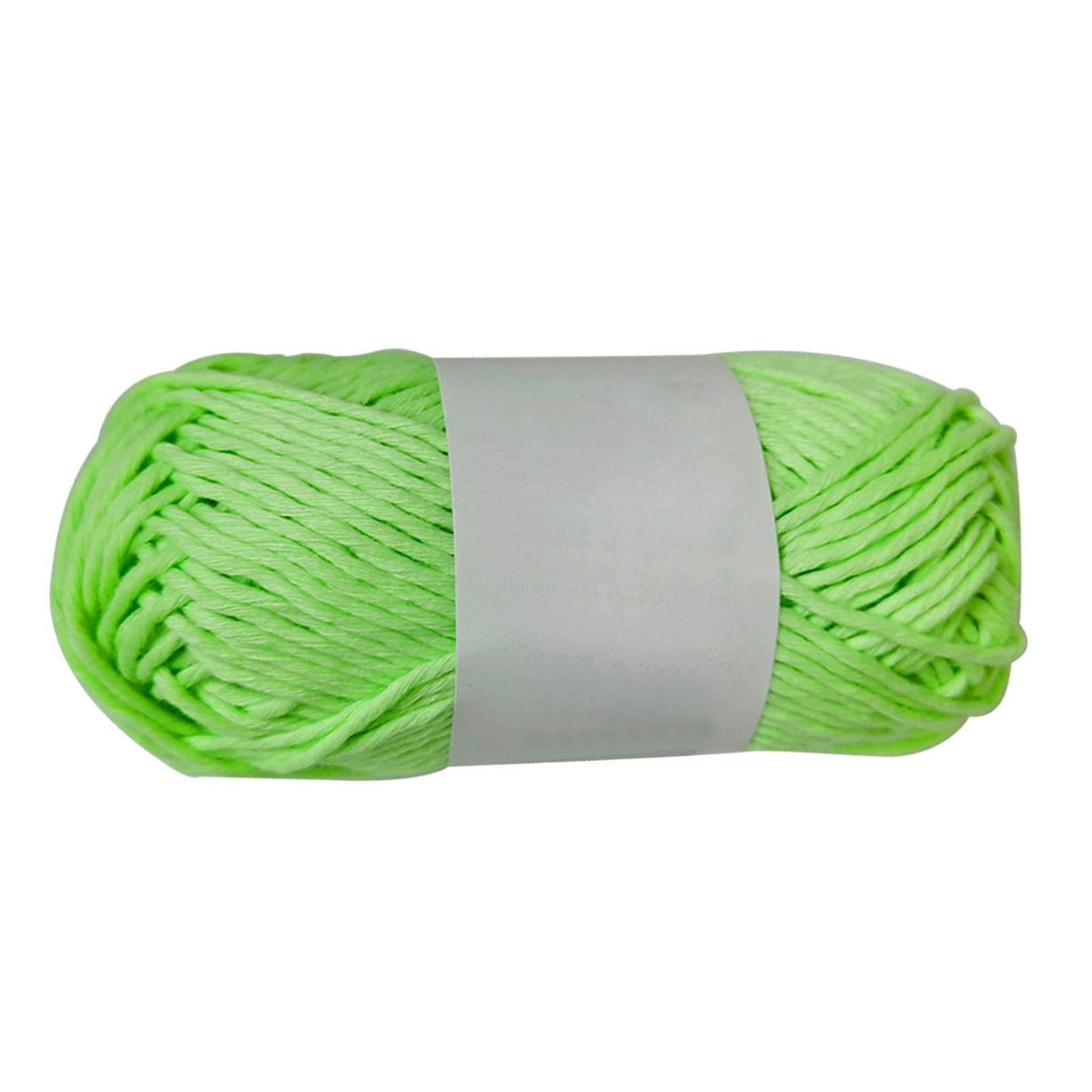 Creative Luminous Yarn DIY Weave 70Meters 2mm for Knitting Crochet Carpet Green