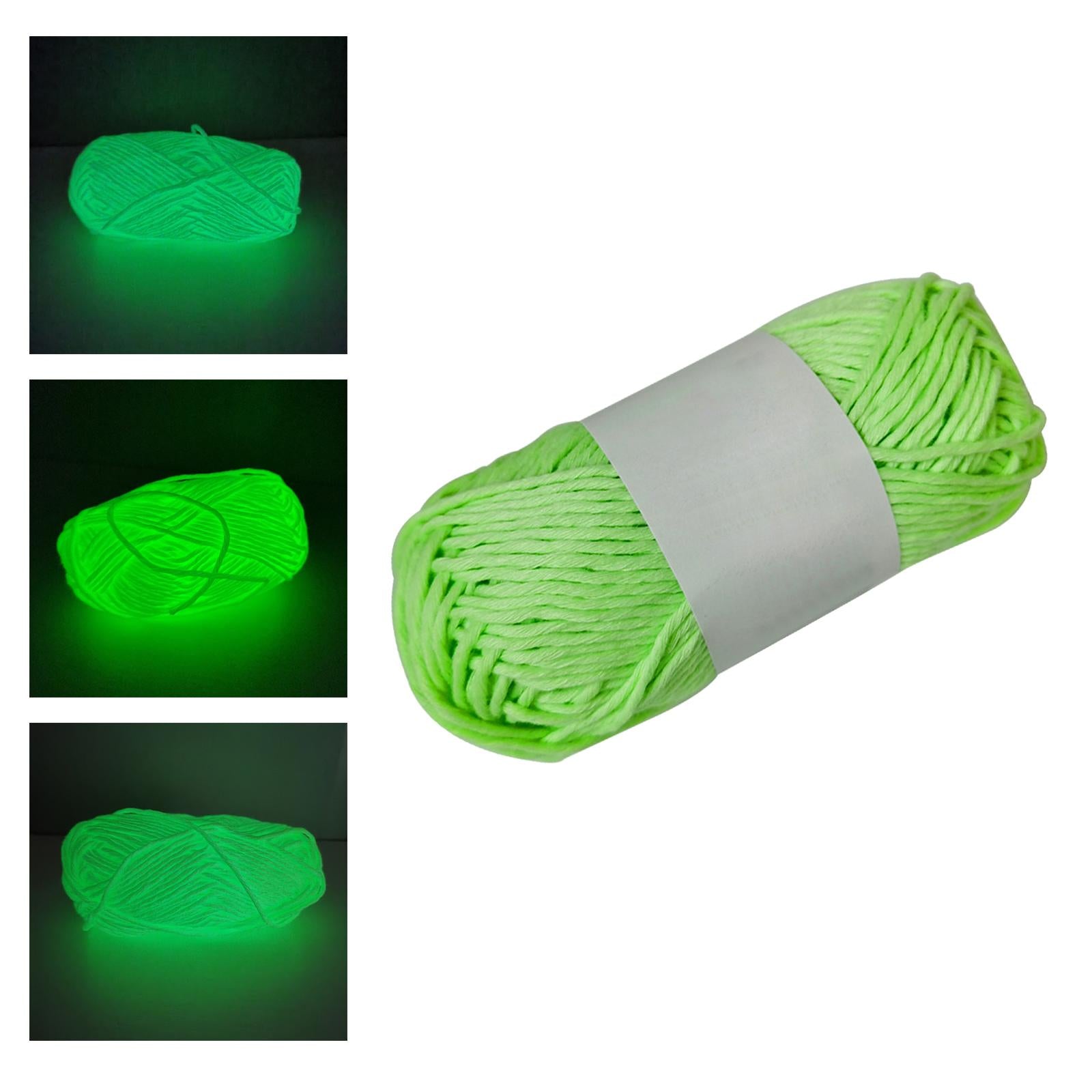 Creative Luminous Yarn DIY Weave 70Meters 2mm for Knitting Crochet Carpet Green