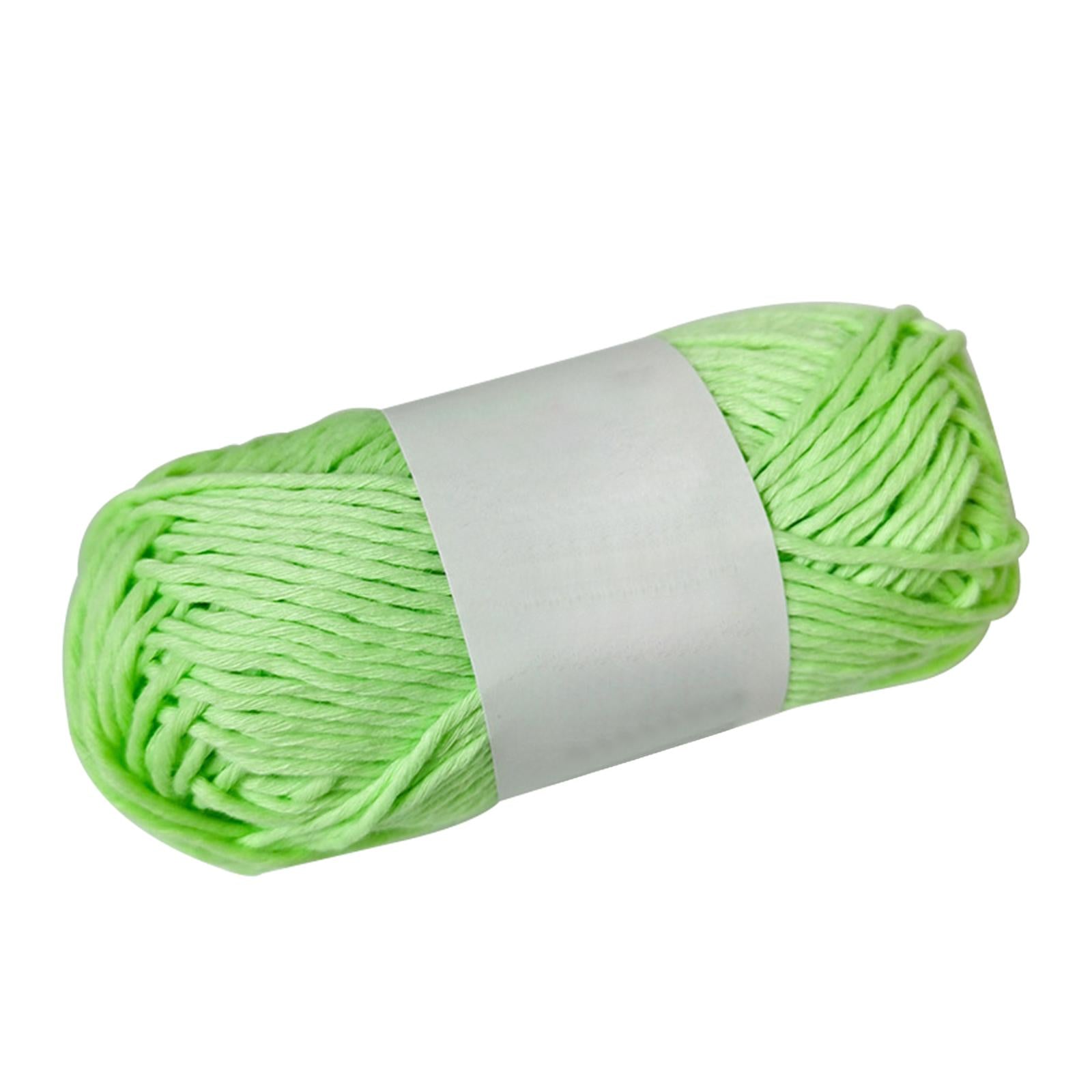 Creative Luminous Yarn DIY Weave 70Meters 2mm for Knitting Crochet Carpet Greenish