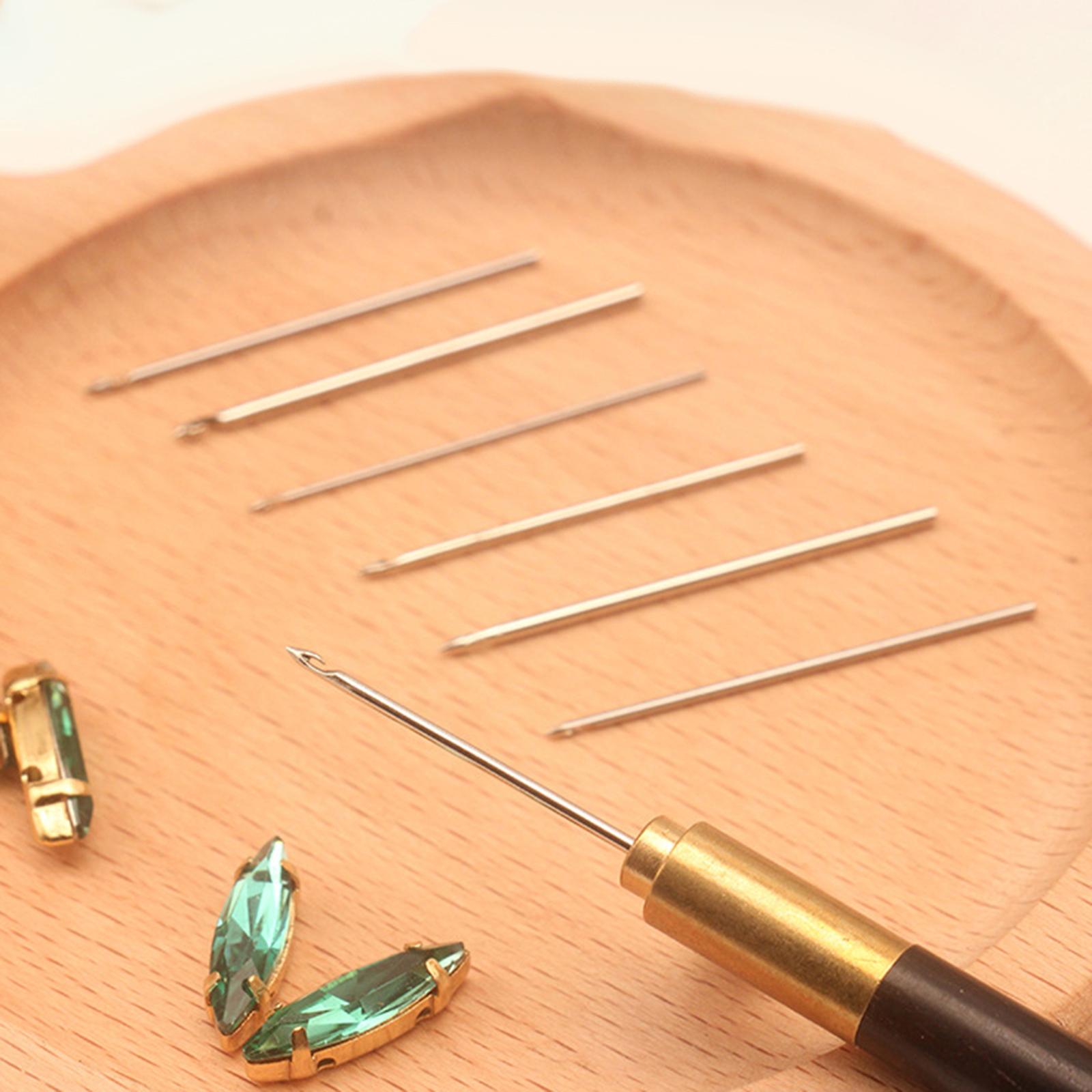 Replacement Punch Needle Crochet Hooks for Stitching Weaving 0.6mm 30mm