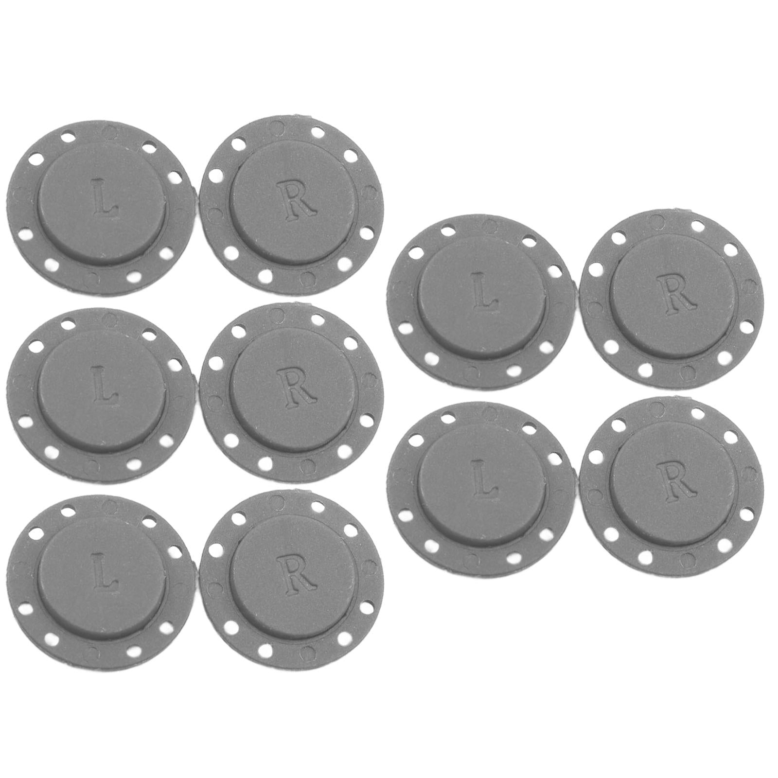 5 Pairs Invisible Buttons Jacket Cardigan Concealed Buckle Snap Buttons 22mm Gray