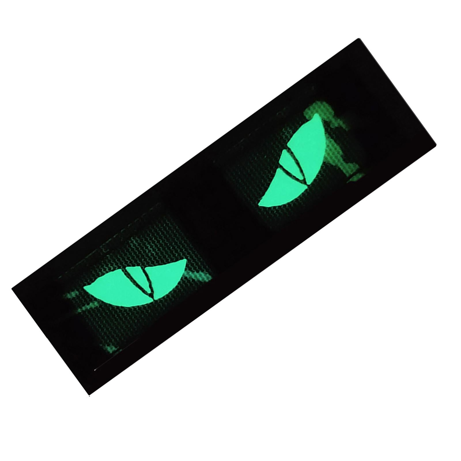 Cat Eye Patches of Morale Glow The Dark Armband Badges for Helmet Bags Blue