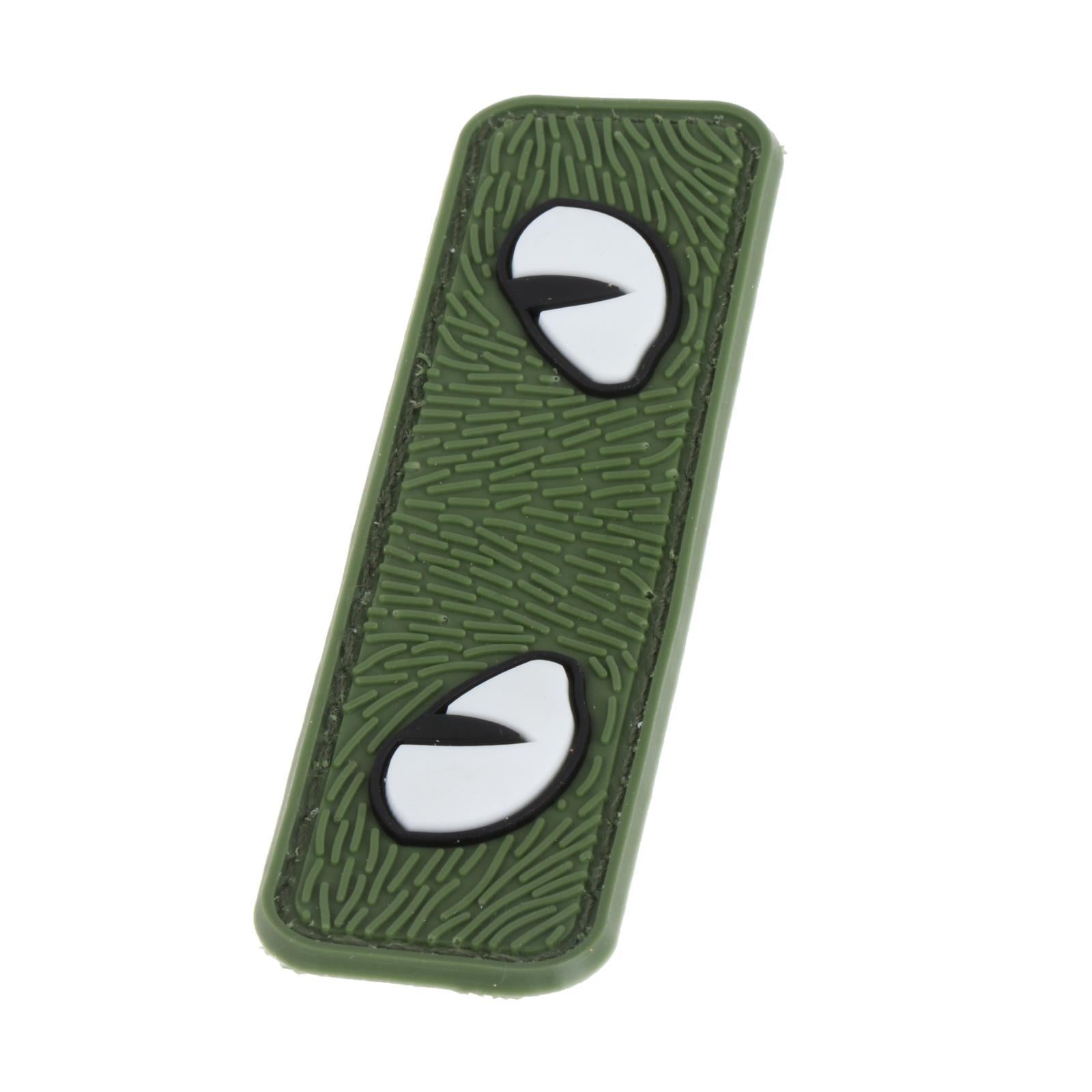 Glowing Cat Eye Patches Badges Fasteners Armband for Hats Helmet Outdoor Green