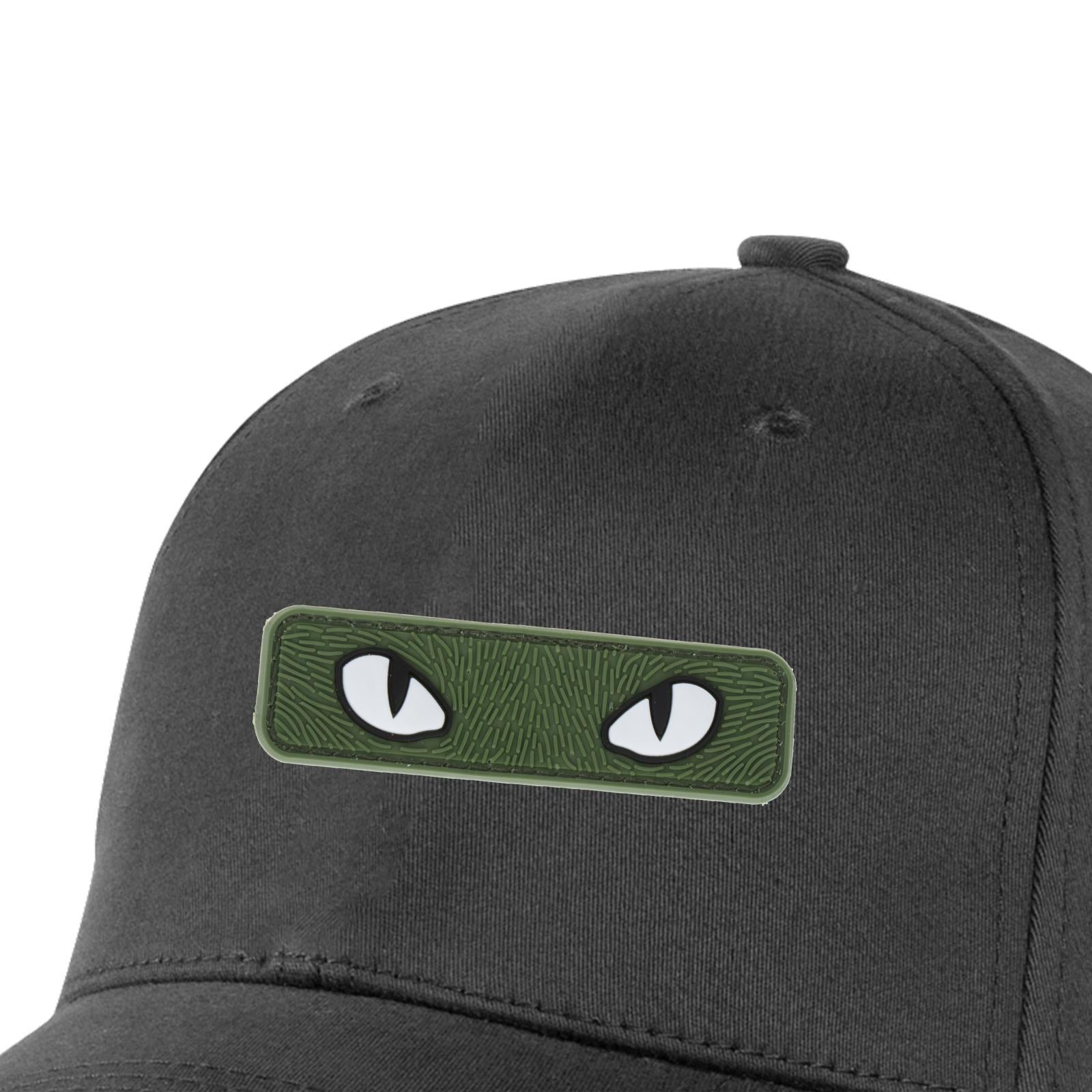Glowing Cat Eye Patches Badges Fasteners Armband for Hats Helmet Outdoor Green
