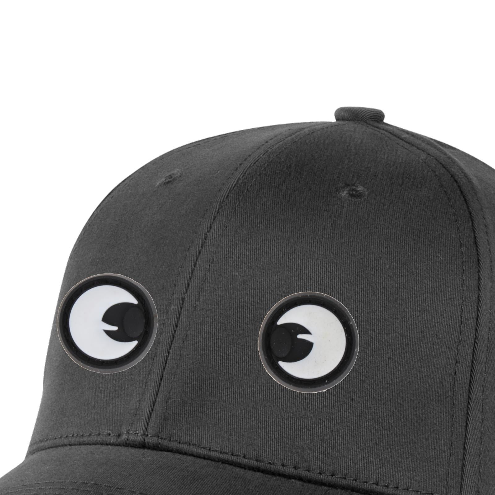 Glowing Cat Eye Patches Badges Fasteners Armband for Hats Helmet Outdoor Round