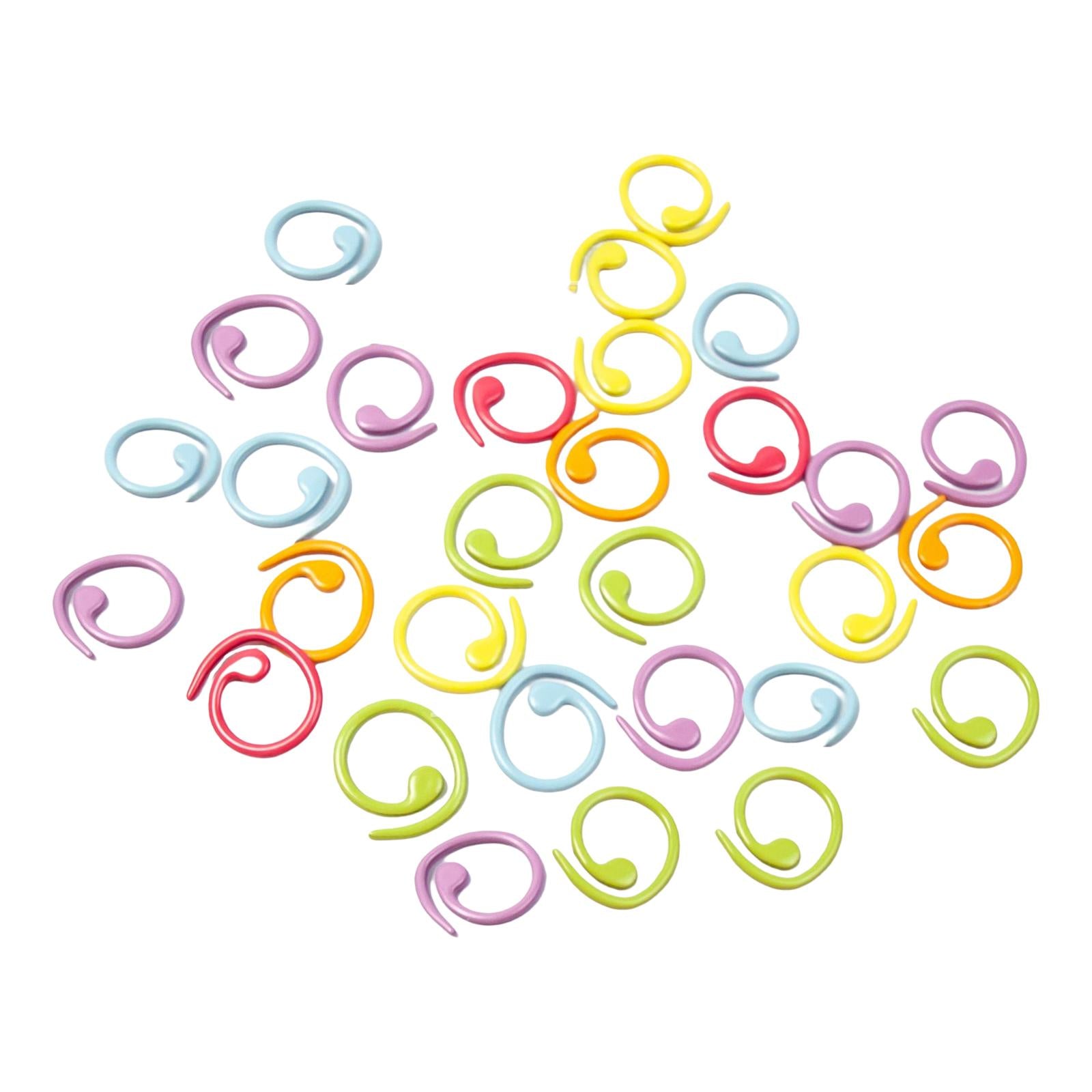 30Pcs Stitch Marker Ring Mixed colorful ring Marker for DIY Handmade Craft