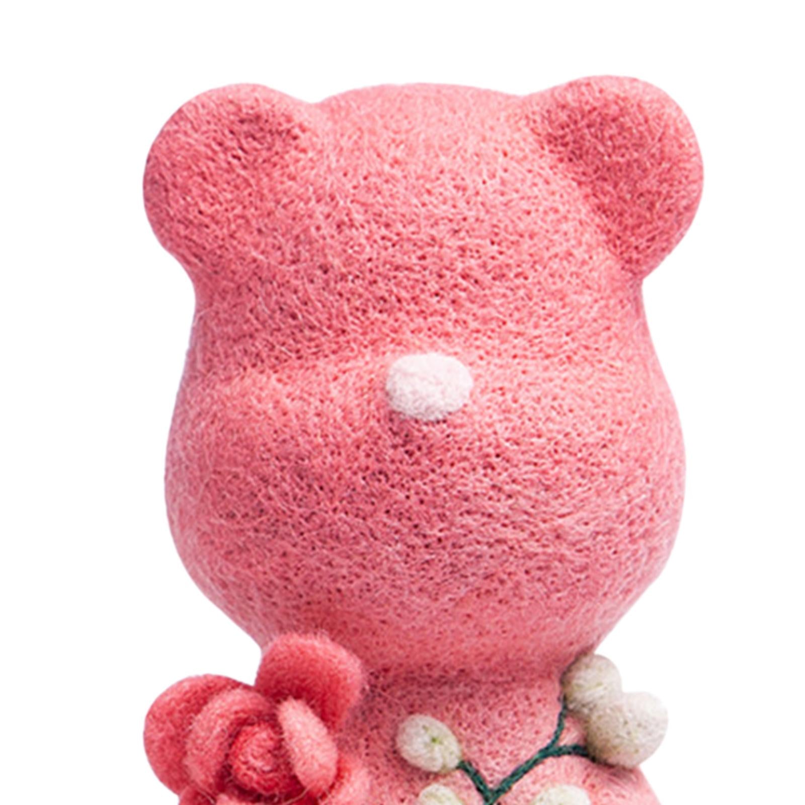 Handmade Wool Felt DIY Embroidery Cartoon Craft Sewing for Kids Beginners A