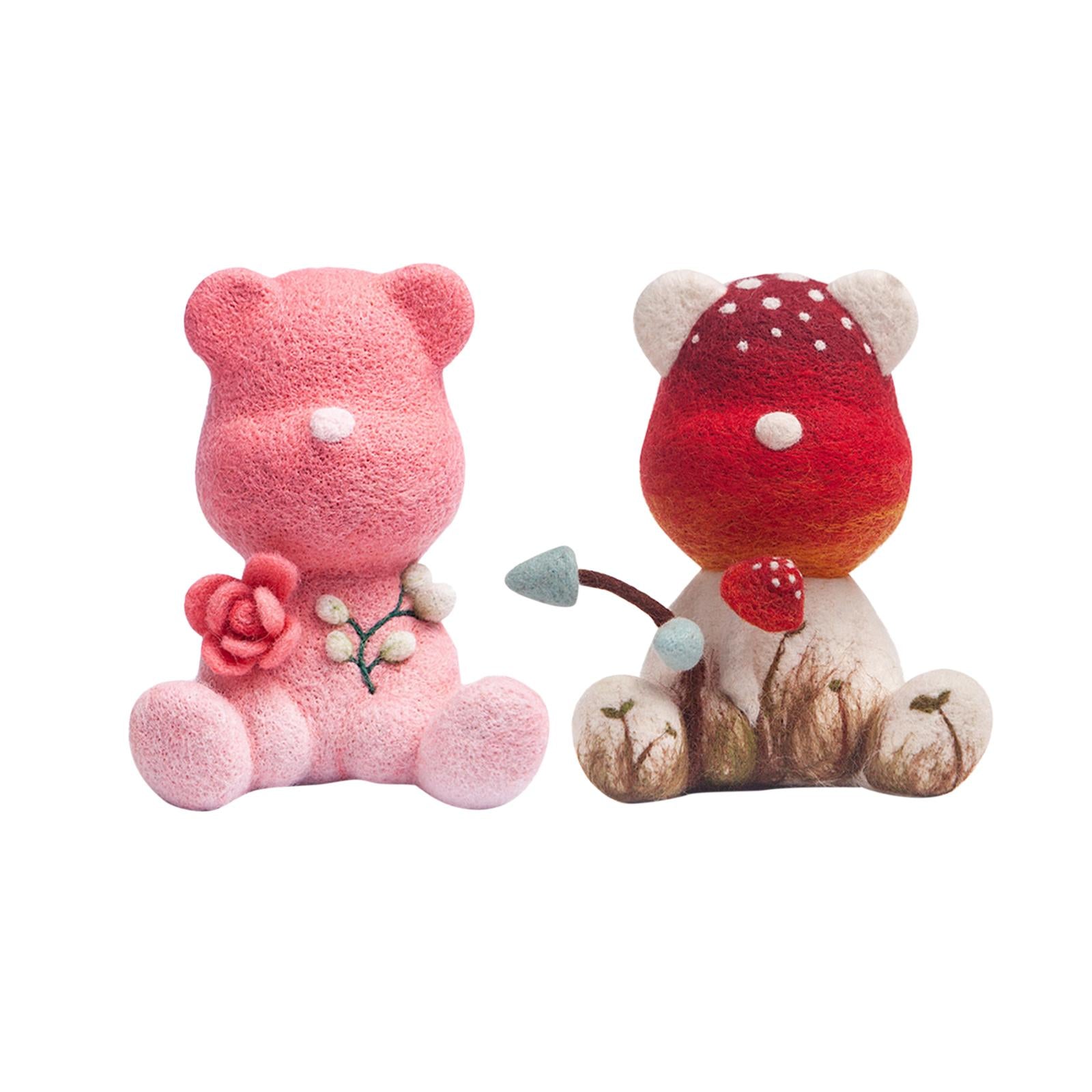 Handmade Wool Felt DIY Embroidery Cartoon Craft Sewing for Kids Beginners A