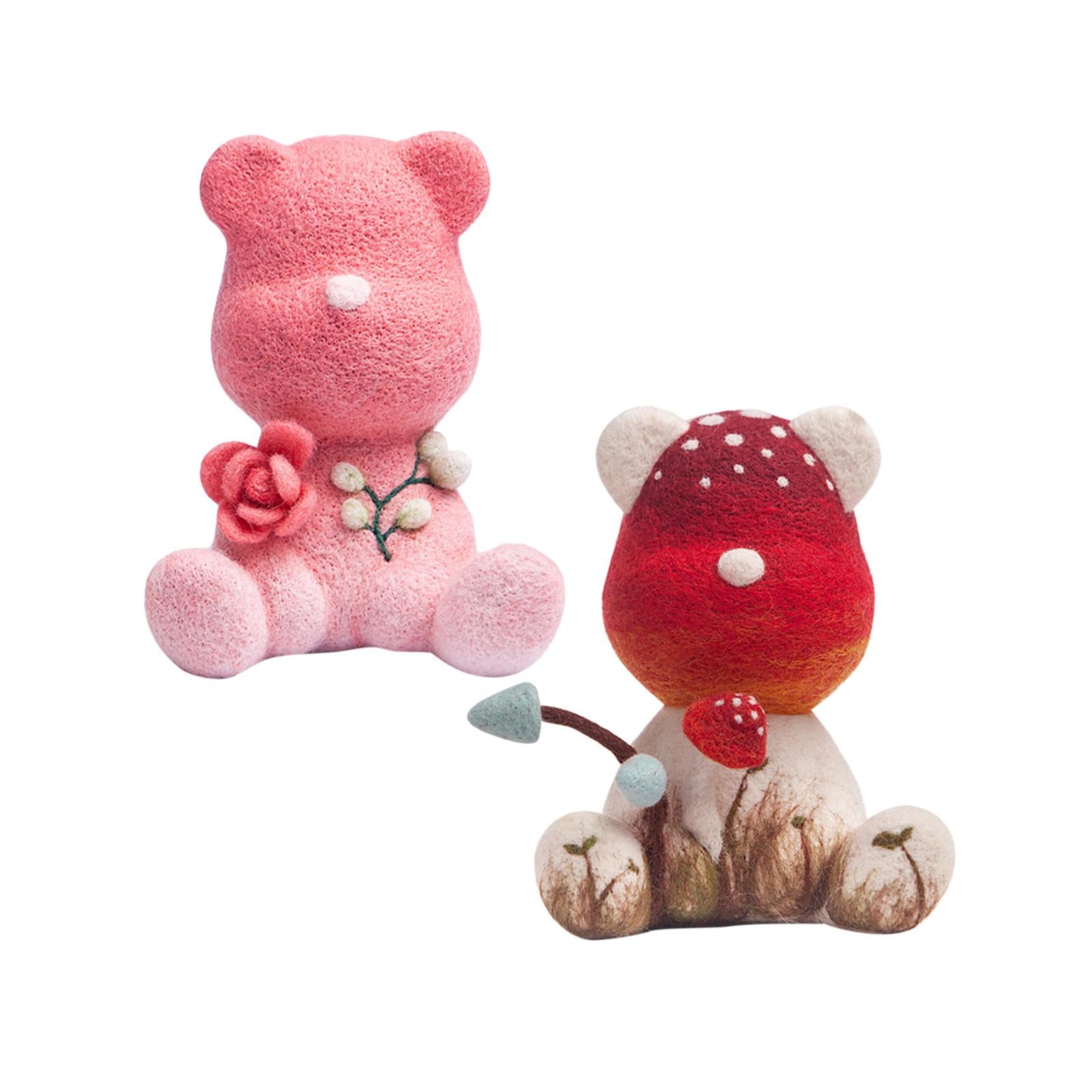 Handmade Wool Felt DIY Embroidery Cartoon Craft Sewing for Kids Beginners A