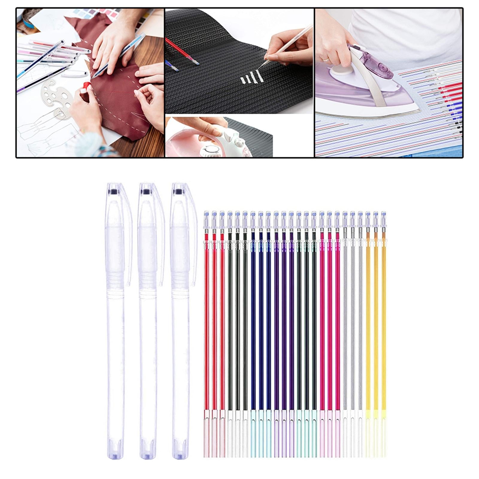 Heat Erasable Pen Refills Fabric Marker Refills Vanishing 24Pieces
