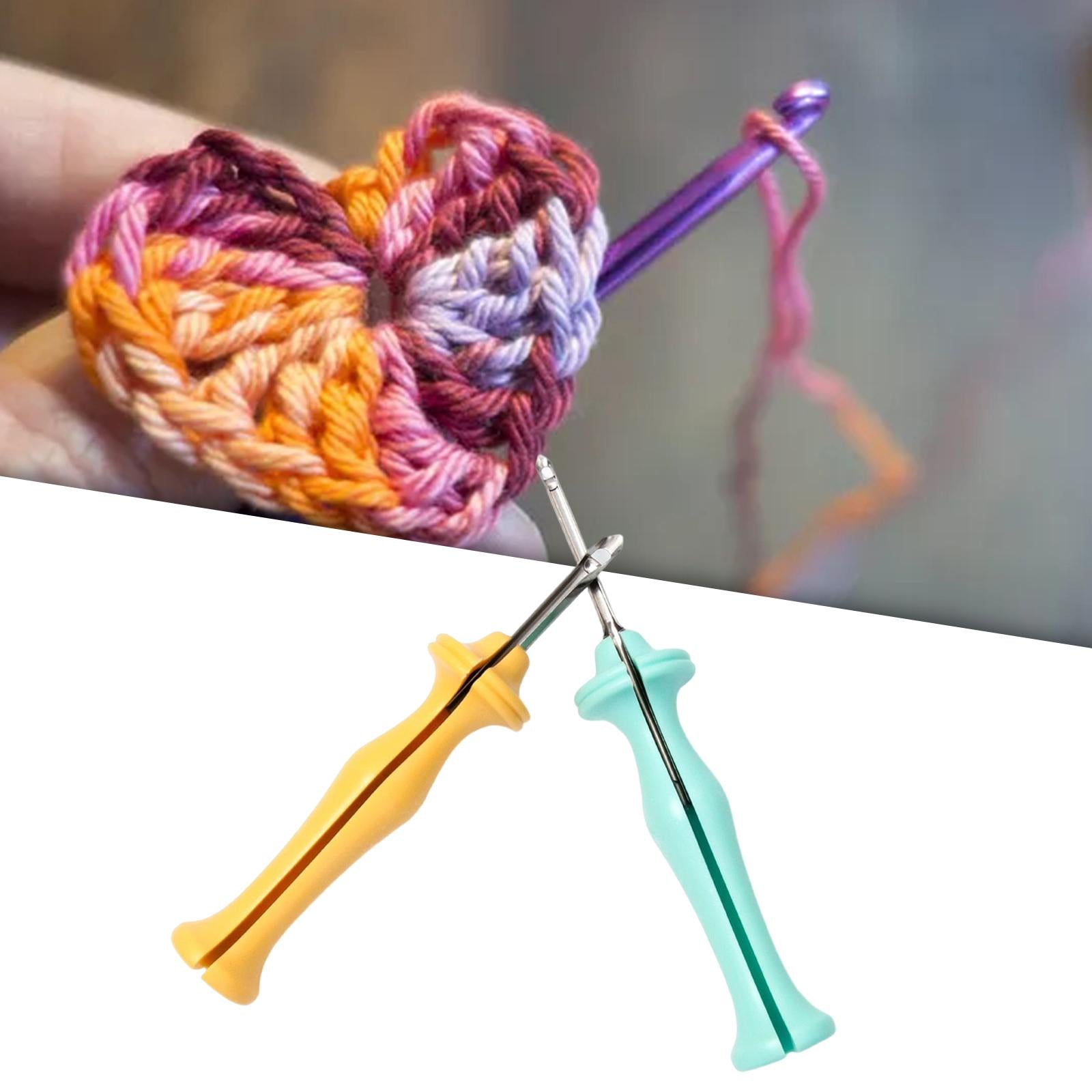 Steel Punch Poke Needle Embroidery Pen With ABS Handle Weaving Tool