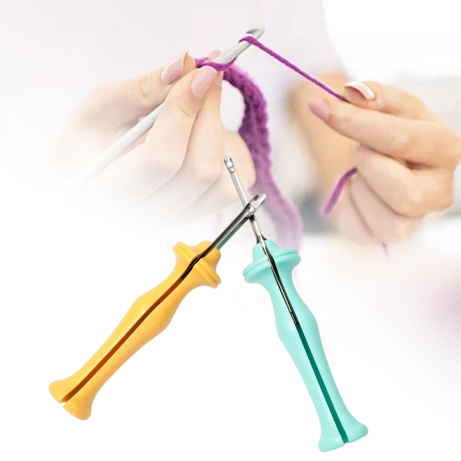 Steel Punch Poke Needle Embroidery Pen With ABS Handle Weaving Tool