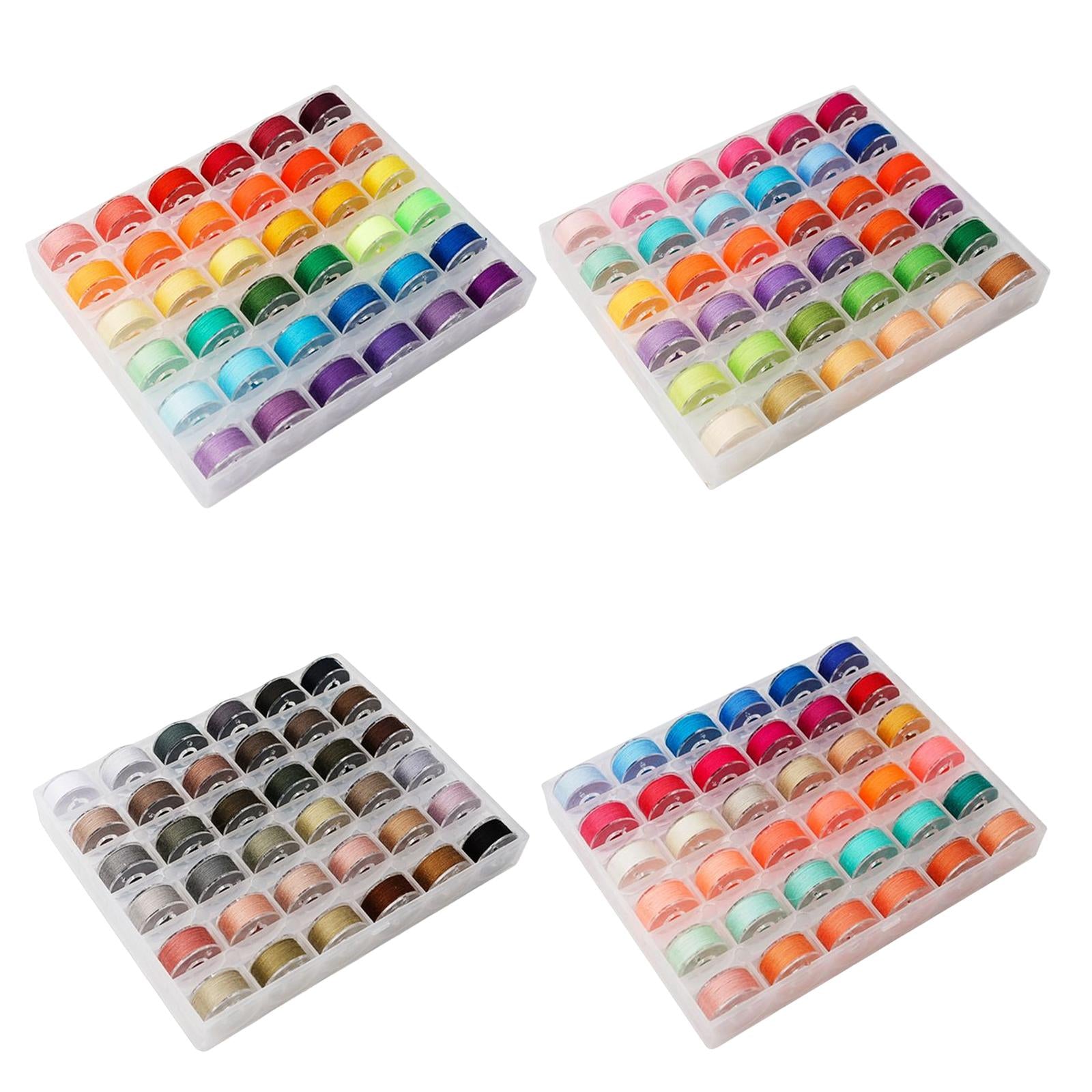 36Pcs Sewing Machine Bobbin Threads for Roll Machine Knitting Craft Supplies StyleA