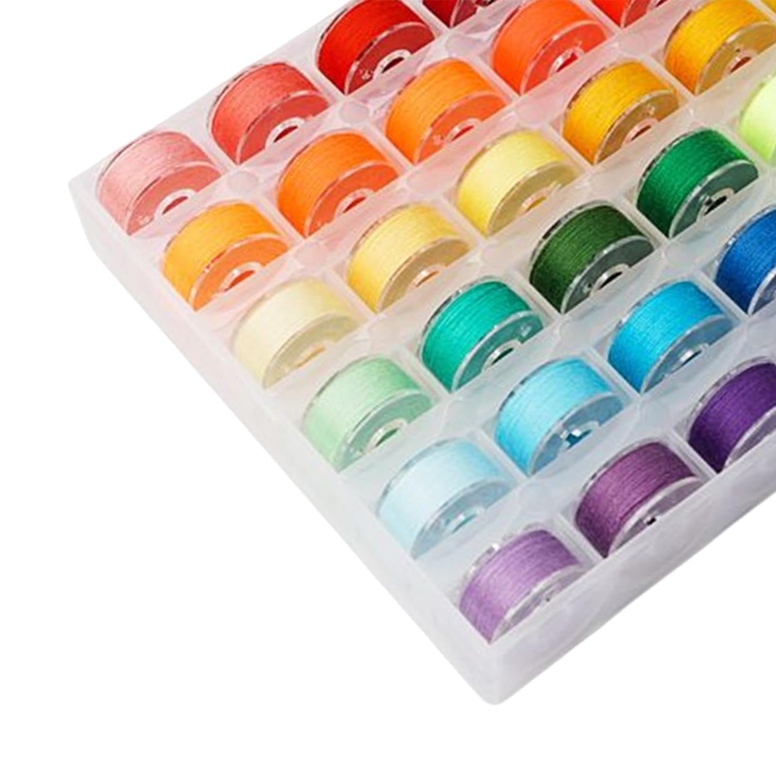 36Pcs Sewing Machine Bobbin Threads for Roll Machine Knitting Craft Supplies StyleB