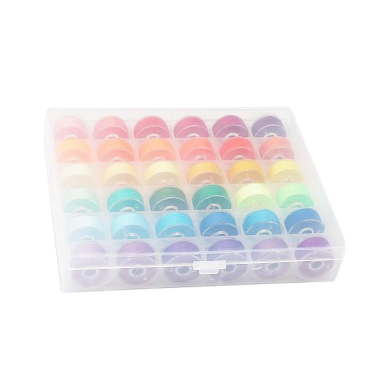 36Pcs Sewing Machine Bobbin Threads for Roll Machine Knitting Craft Supplies StyleB