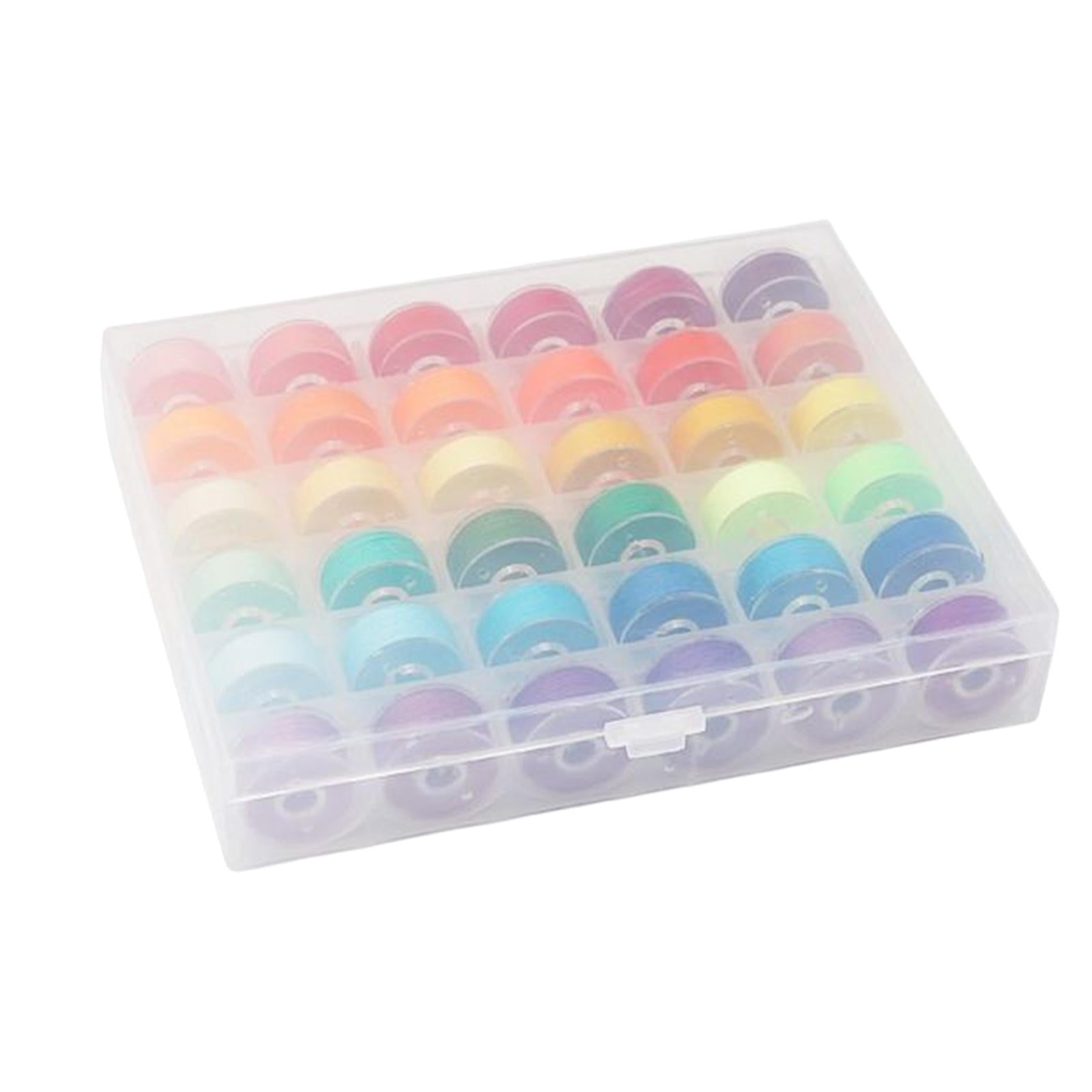 36Pcs Sewing Machine Bobbin Threads for Roll Machine Knitting Craft Supplies StyleC