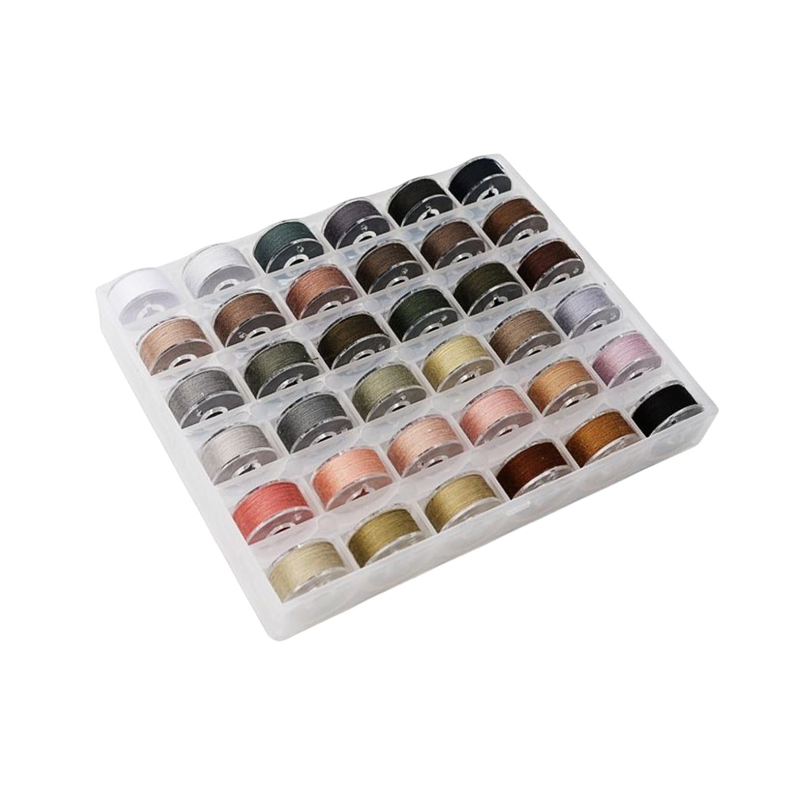 36Pcs Sewing Machine Bobbin Threads for Roll Machine Knitting Craft Supplies StyleD