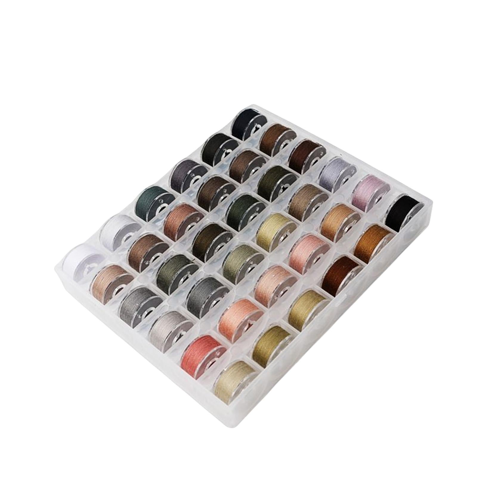 36Pcs Sewing Machine Bobbin Threads for Roll Machine Knitting Craft Supplies StyleD