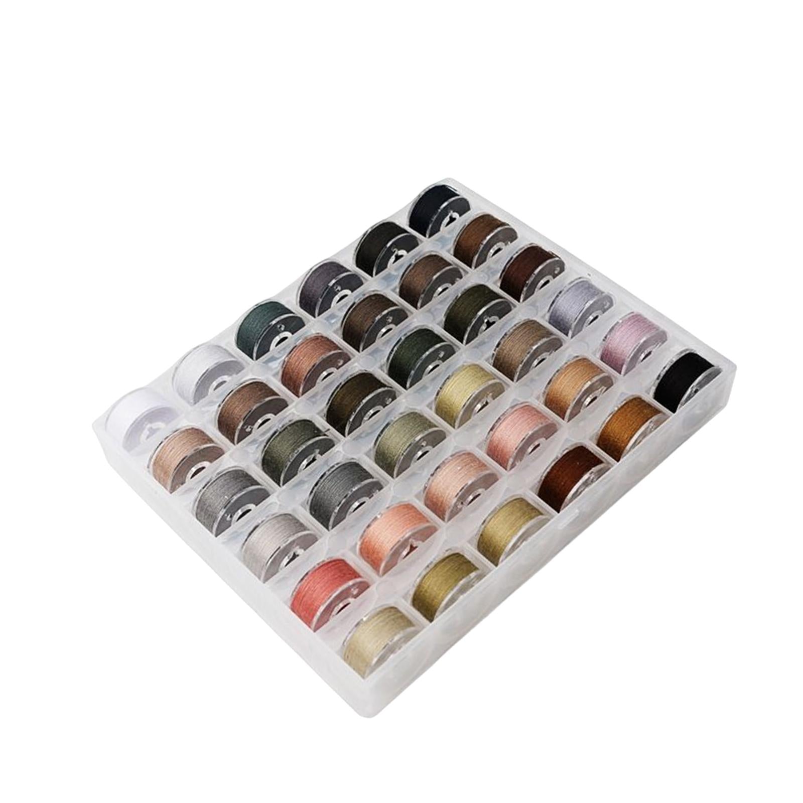 36Pcs Sewing Machine Bobbin Threads for Roll Machine Knitting Craft Supplies StyleD