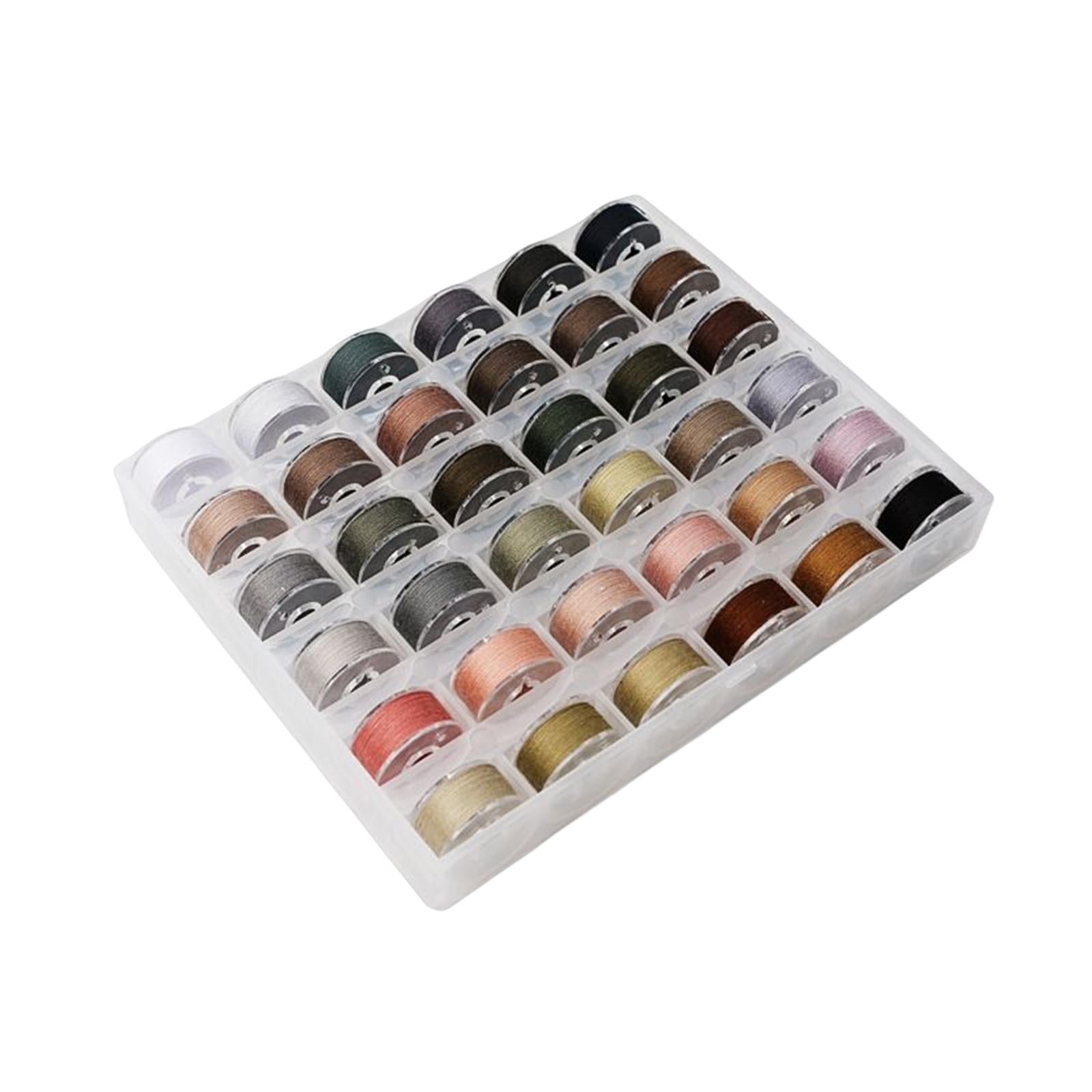 36Pcs Sewing Machine Bobbin Threads for Roll Machine Knitting Craft Supplies StyleD
